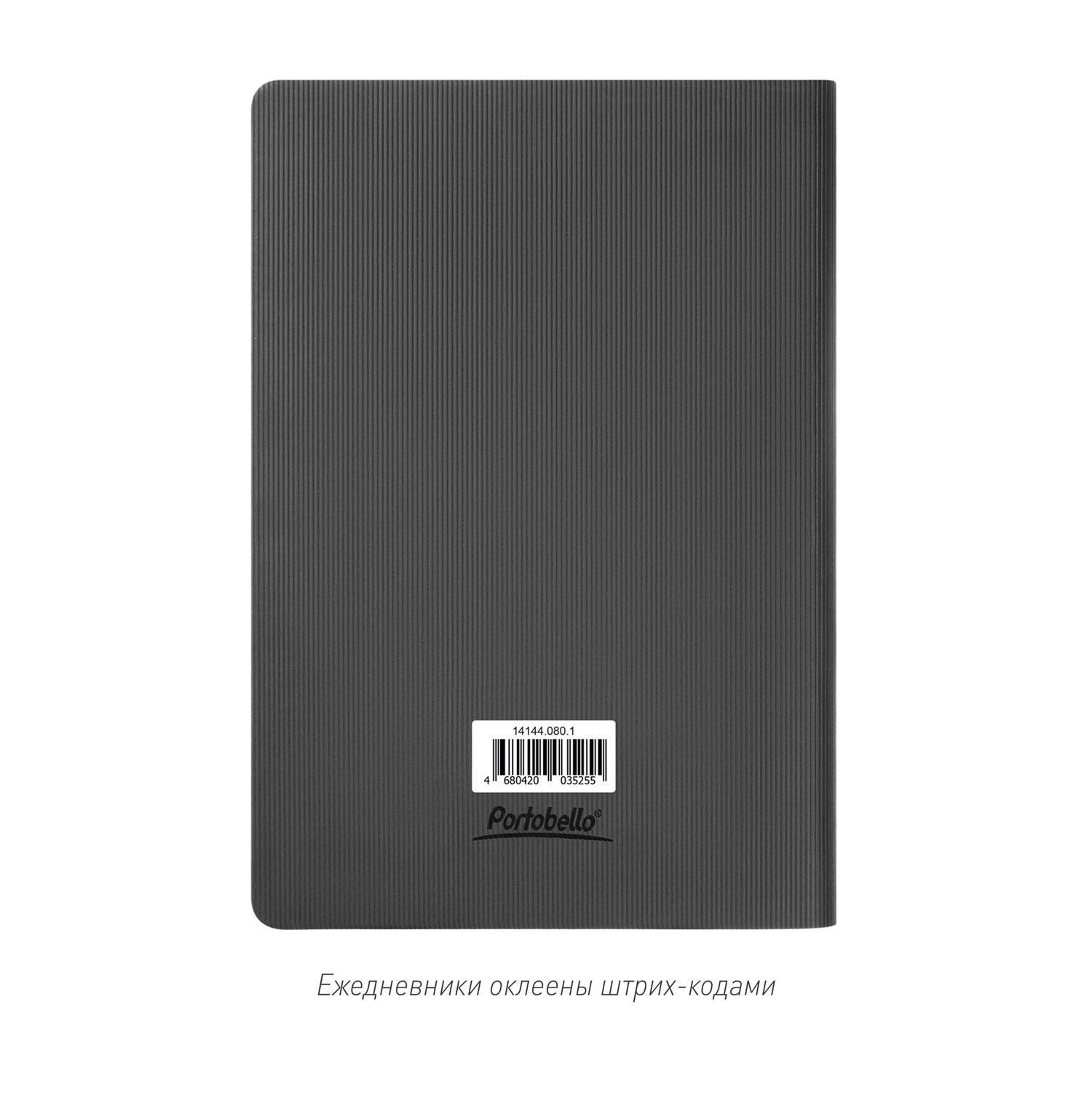 Ежедневник Portobello Trend, Rain, недатированный, серый (без упаковки, без стикера) / 