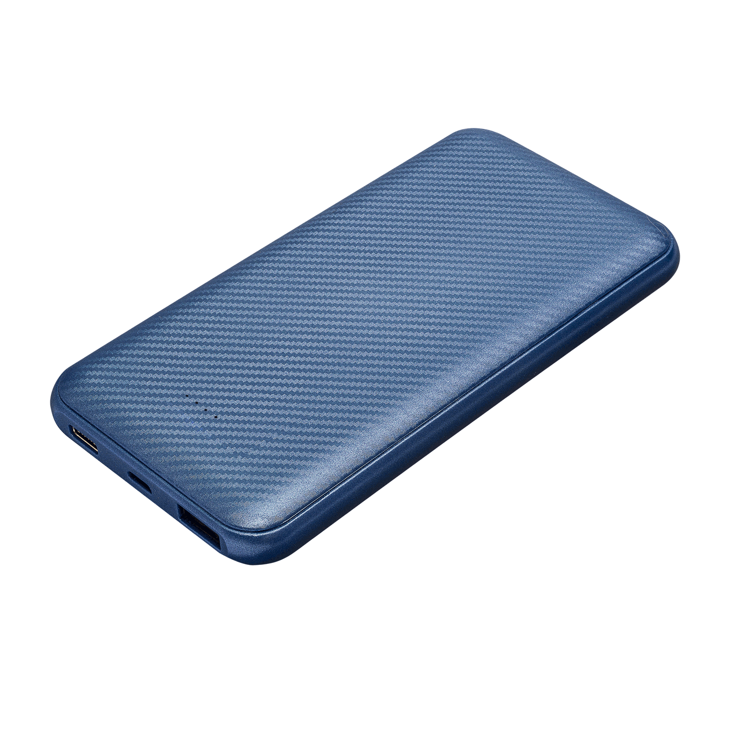 Внешний аккумулятор Carbon PB, 10000 mah, синий металлик / 