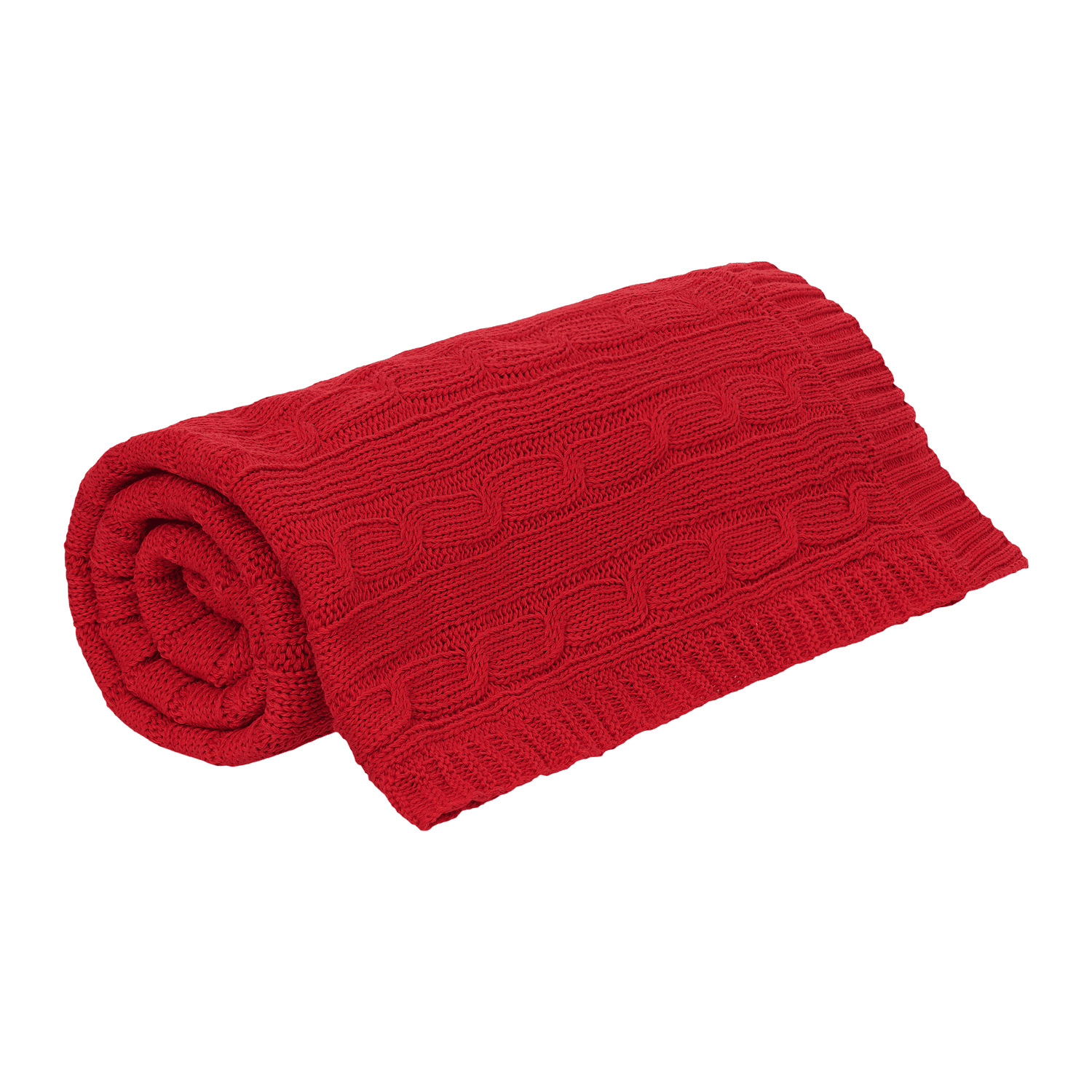 Плед Fado вязаный, 160*90 см, красный (без подарочной коробки) / 