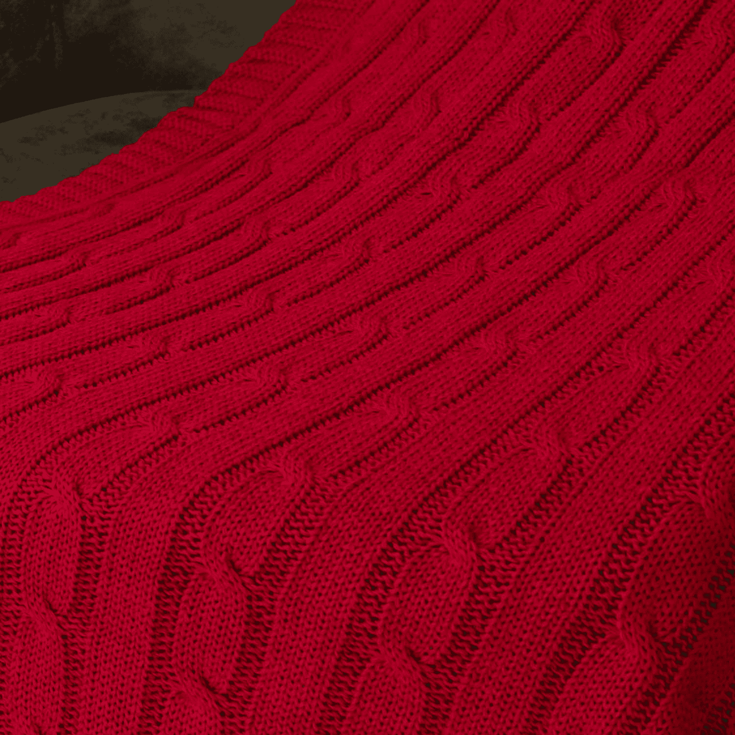 Плед Fado вязаный, 160*90 см, красный (без подарочной коробки) / 