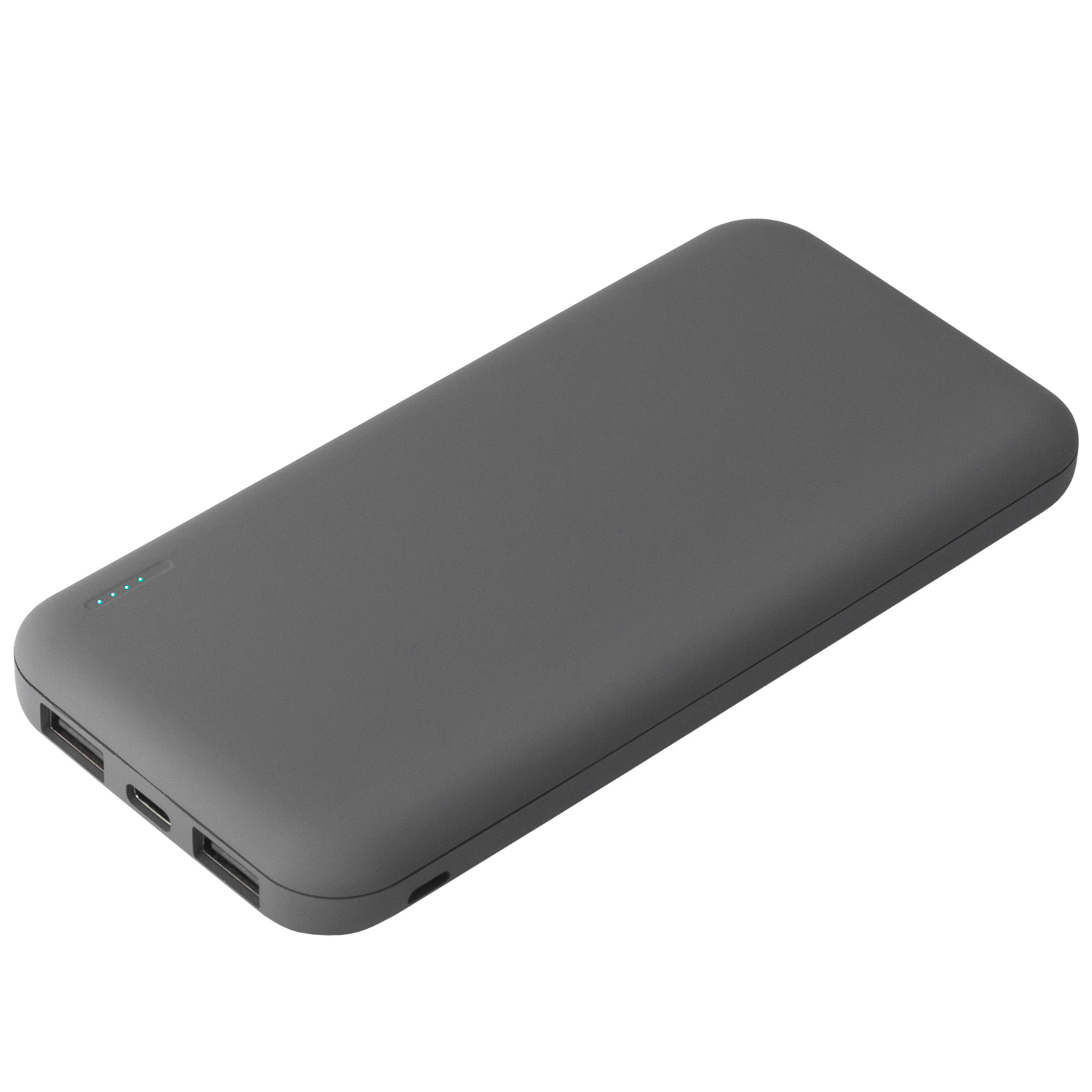 Внешний аккумулятор с подсветкой, Luce, 10000 mAh, серый / 