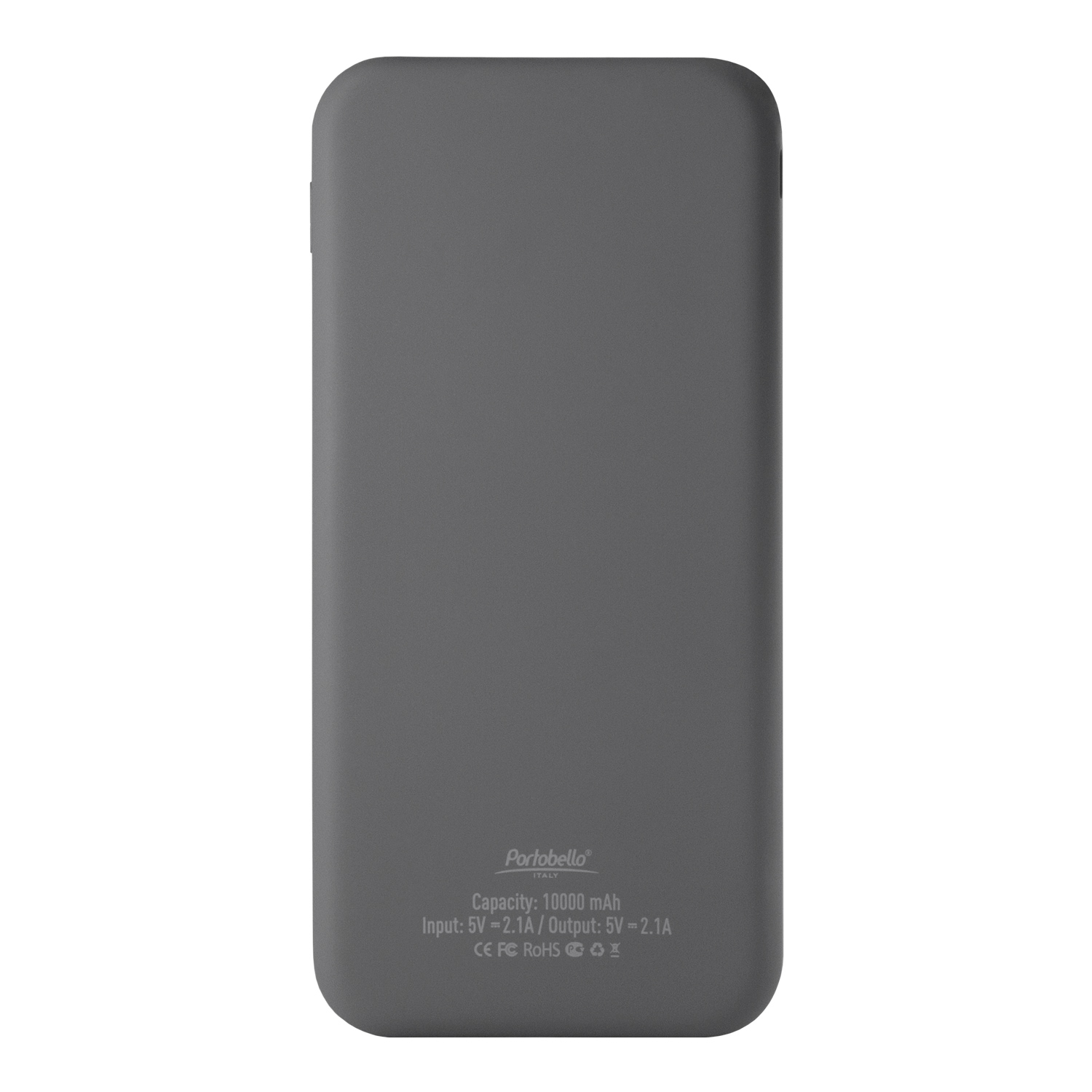 Внешний аккумулятор с подсветкой, Luce, 10000 mAh, серый / 
