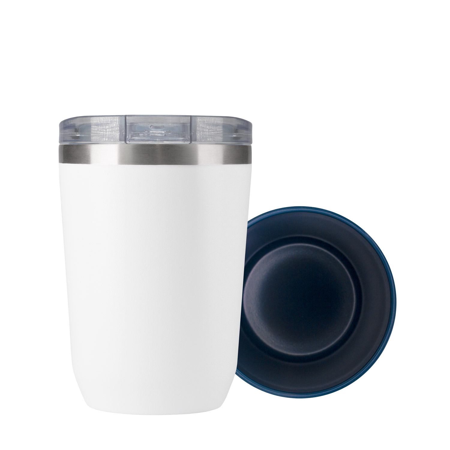 Термокружка вакуумная с керамическим покрытием Arctic, 380 ml, белый/синий / 