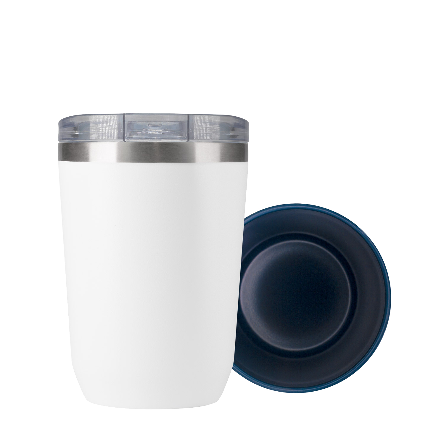 Термокружка вакуумная с керамическим покрытием Arctic, 380 ml, белый/синий / 