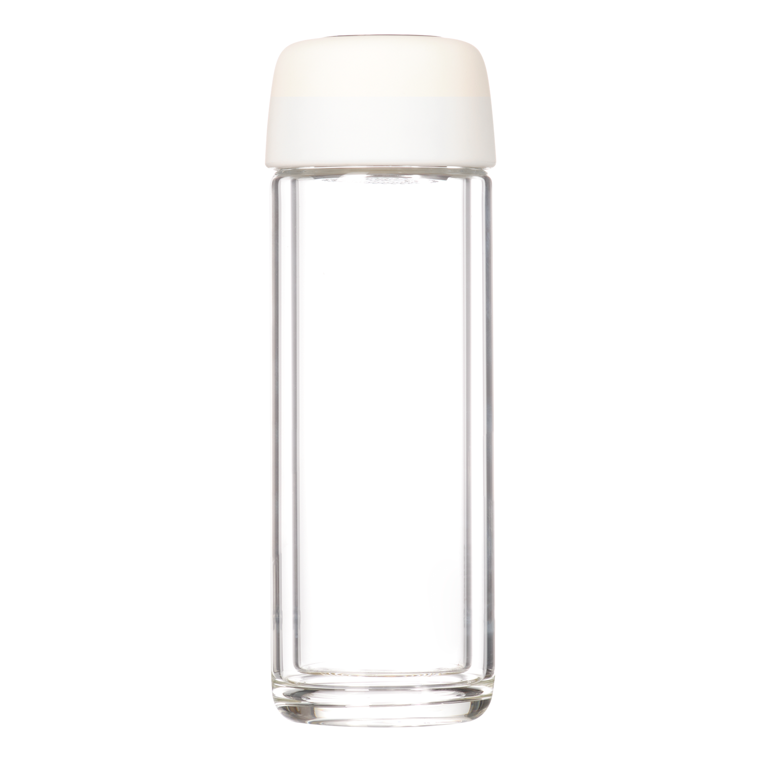 Бутылка стеклянная с двойными стенками, Bianca, 300 ml, белая / 