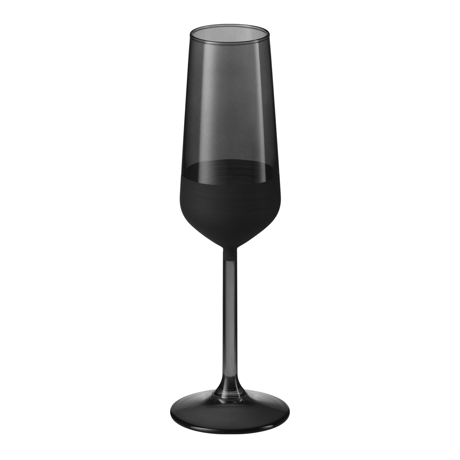 Бокал для шампанского, Black Edition, 195 ml, черный / 