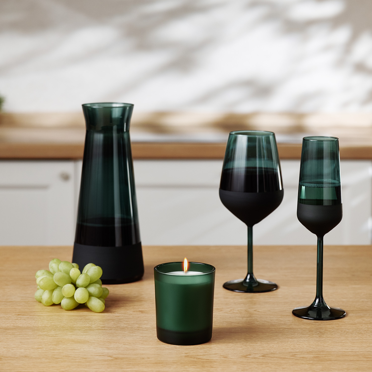 Декантер, Emerald, 1150 ml, зеленый / 