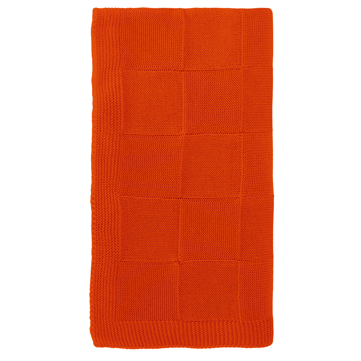 Плед Cella вязаный, 160*90 см, оранжевый (без подарочной коробки) / 