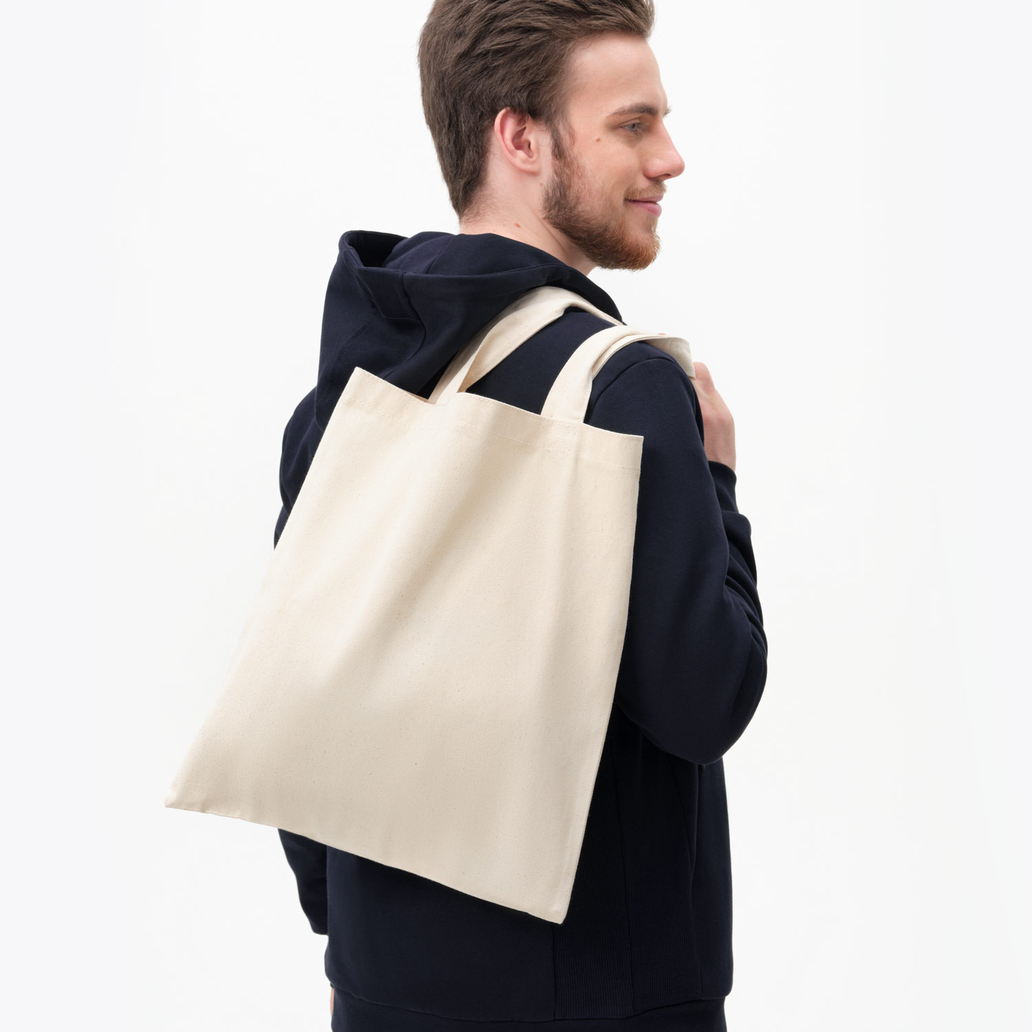 Сумка для покупок Erba NEO, 100% хлопок, 260 г/м2, 35*40 cм, ручки 60*3 см, неокрашенная / 