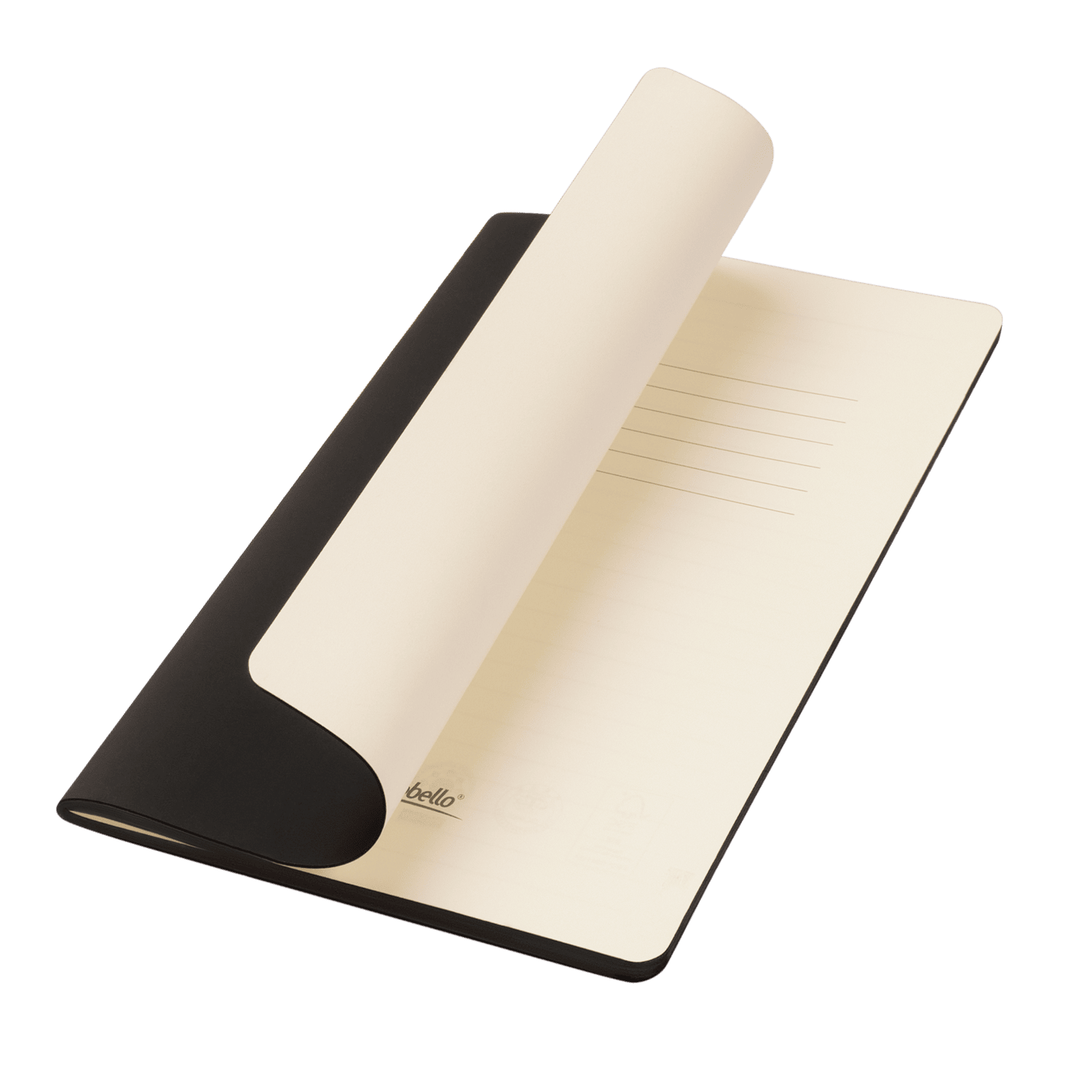Блокнот Portobello Notebook Trend, Alpha slim, черный / 