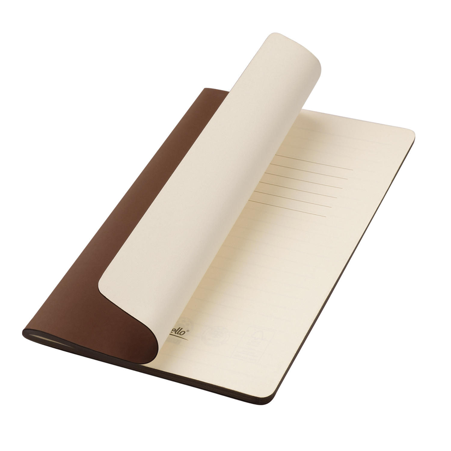 Блокнот Portobello Notebook Trend, Alpha slim, коричневый / 