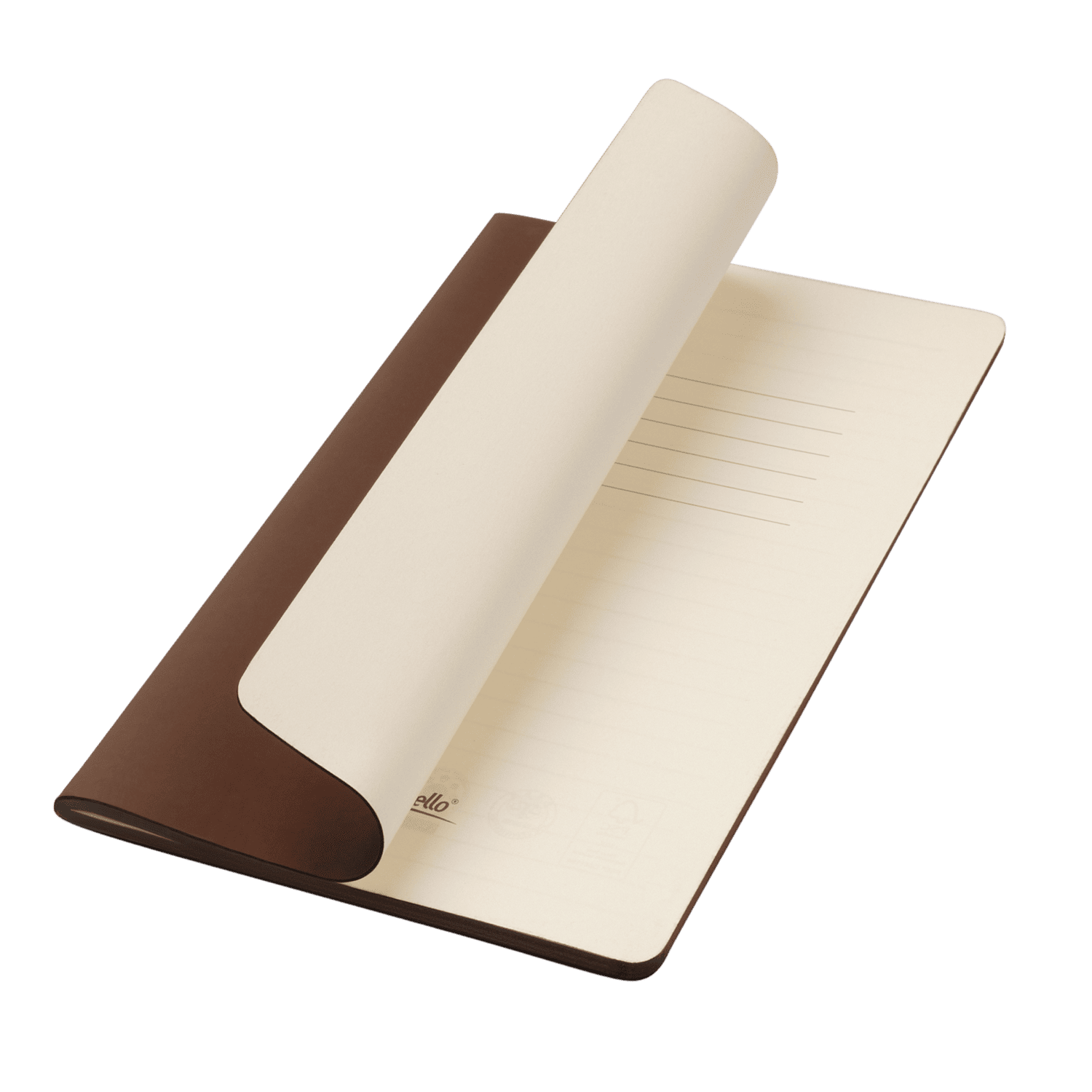 Блокнот Portobello Notebook Trend, Alpha slim, коричневый / 