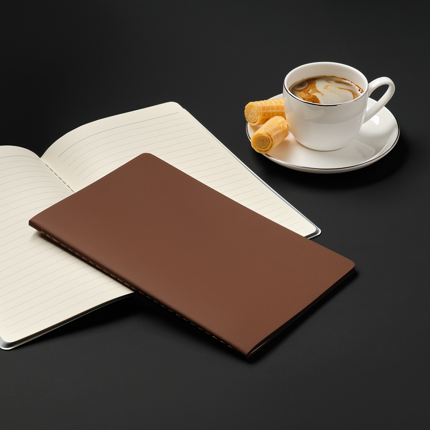 Блокнот Portobello Notebook Trend, Alpha slim, коричневый / 