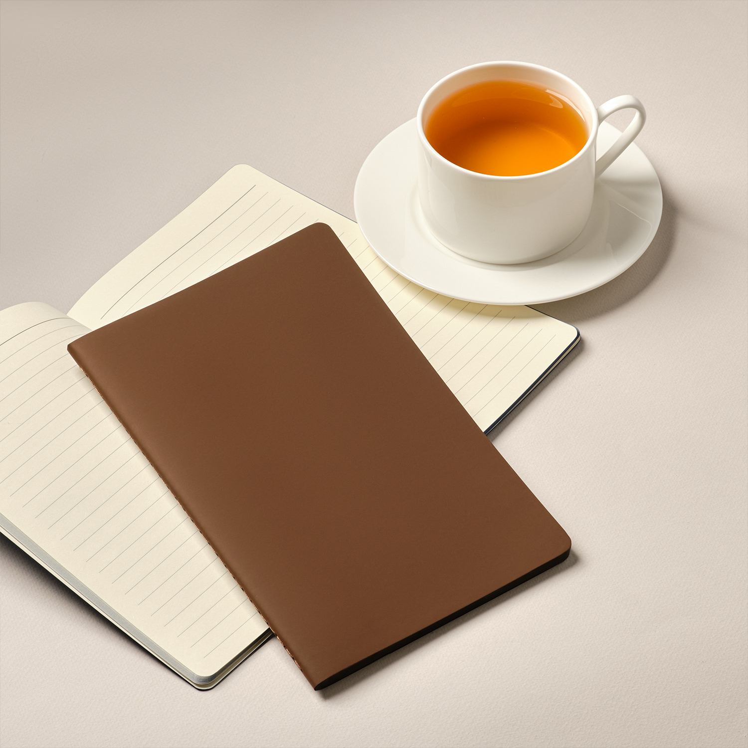 Блокнот Portobello Notebook Trend, Alpha slim, коричневый / 