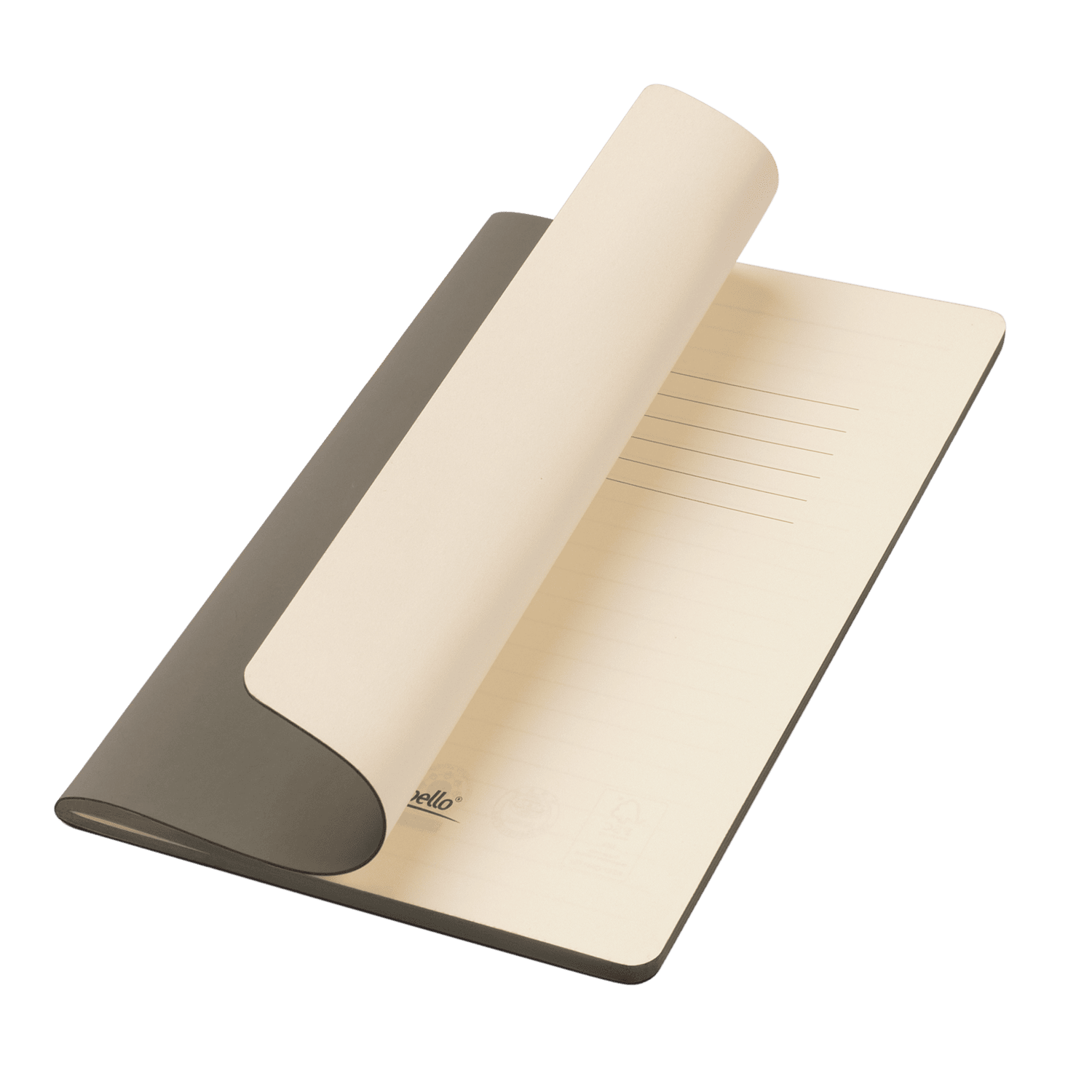 Блокнот Portobello Notebook Trend, Alpha slim, серый / 