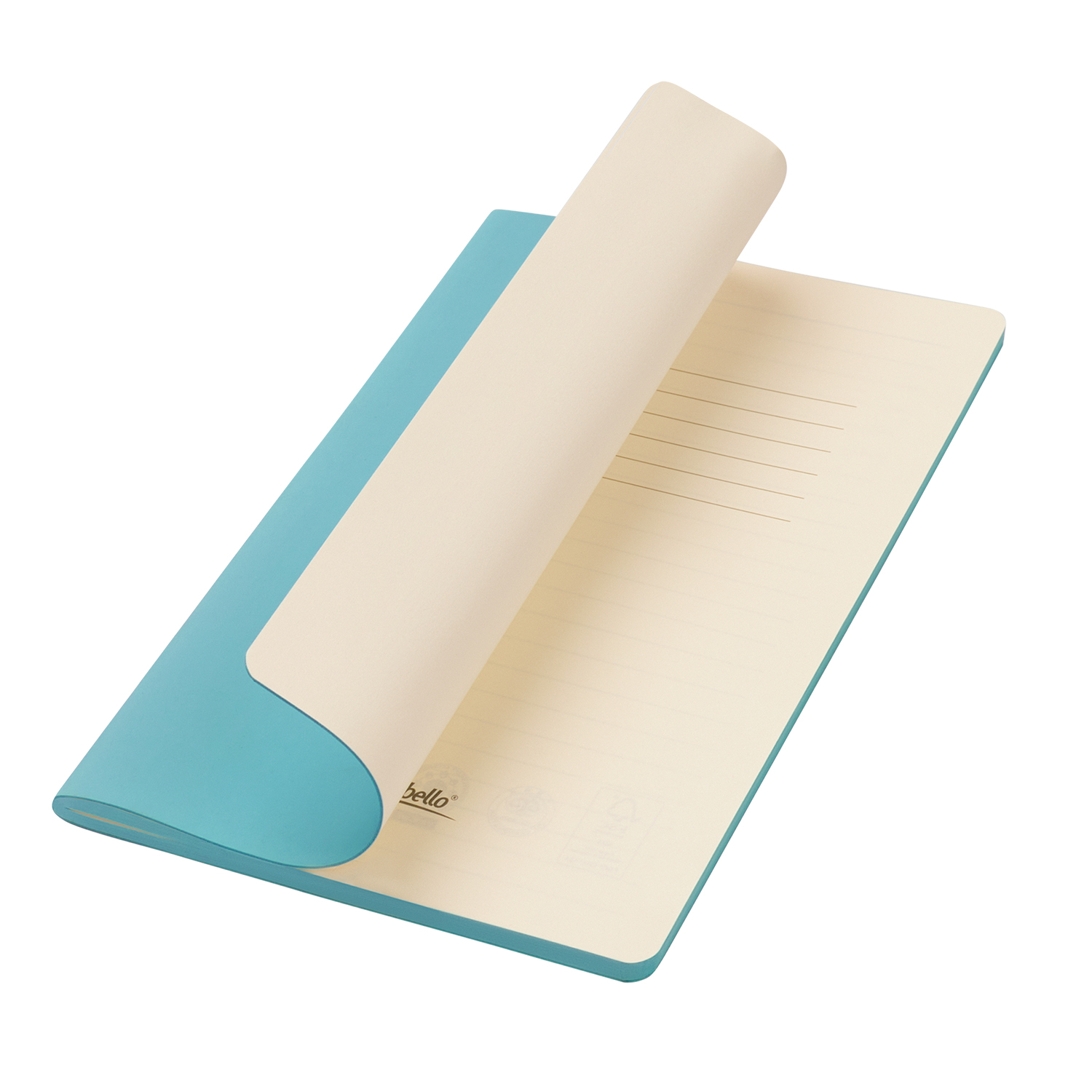 Блокнот Portobello Notebook Trend, Alpha slim, лазурный / 