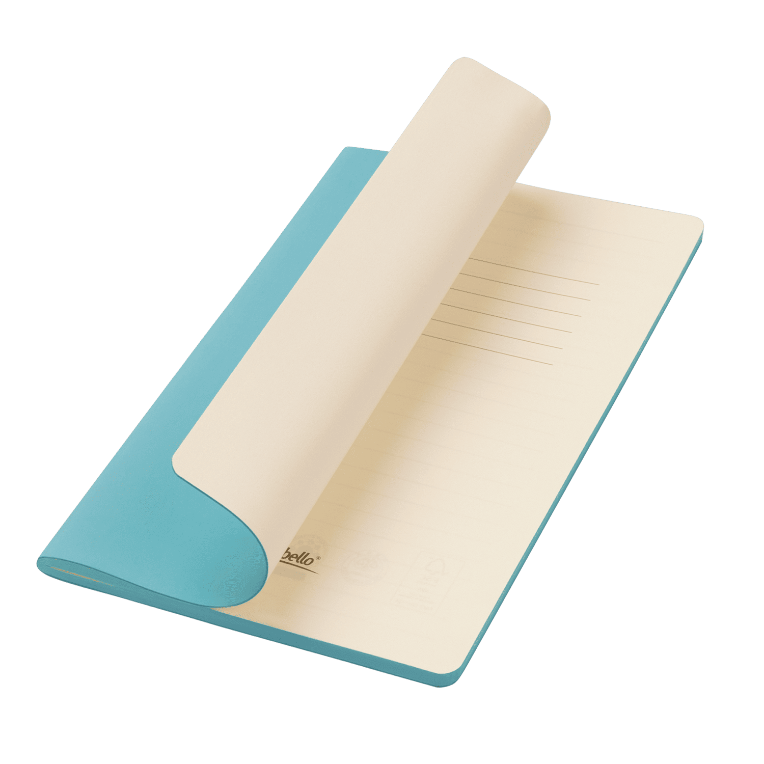 Блокнот Portobello Notebook Trend, Alpha slim, лазурный / 