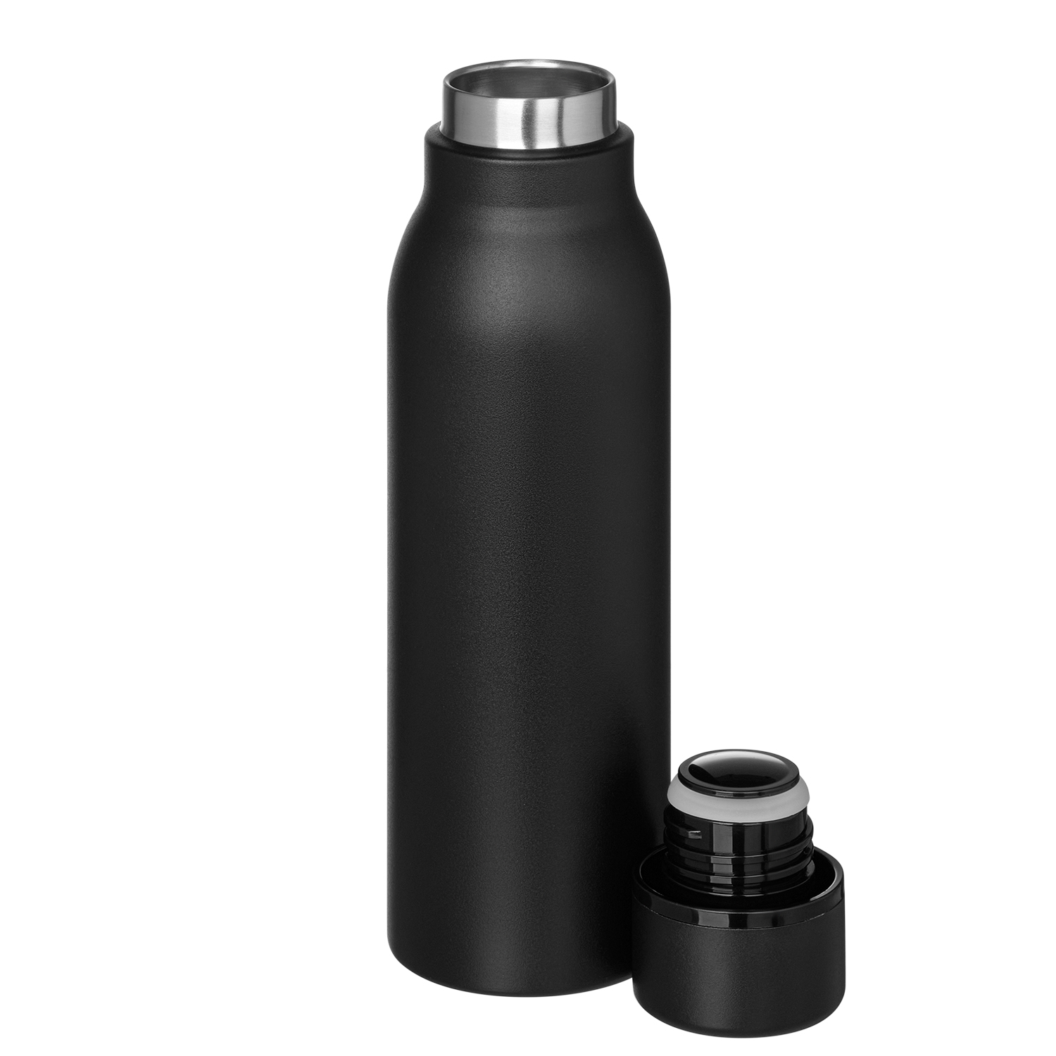 Термобутылка вакуумная герметичная, Sorento, 500 ml, черная / 