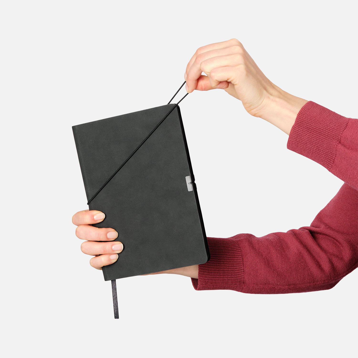 Ежедневник In Velour недатированный, черный / 