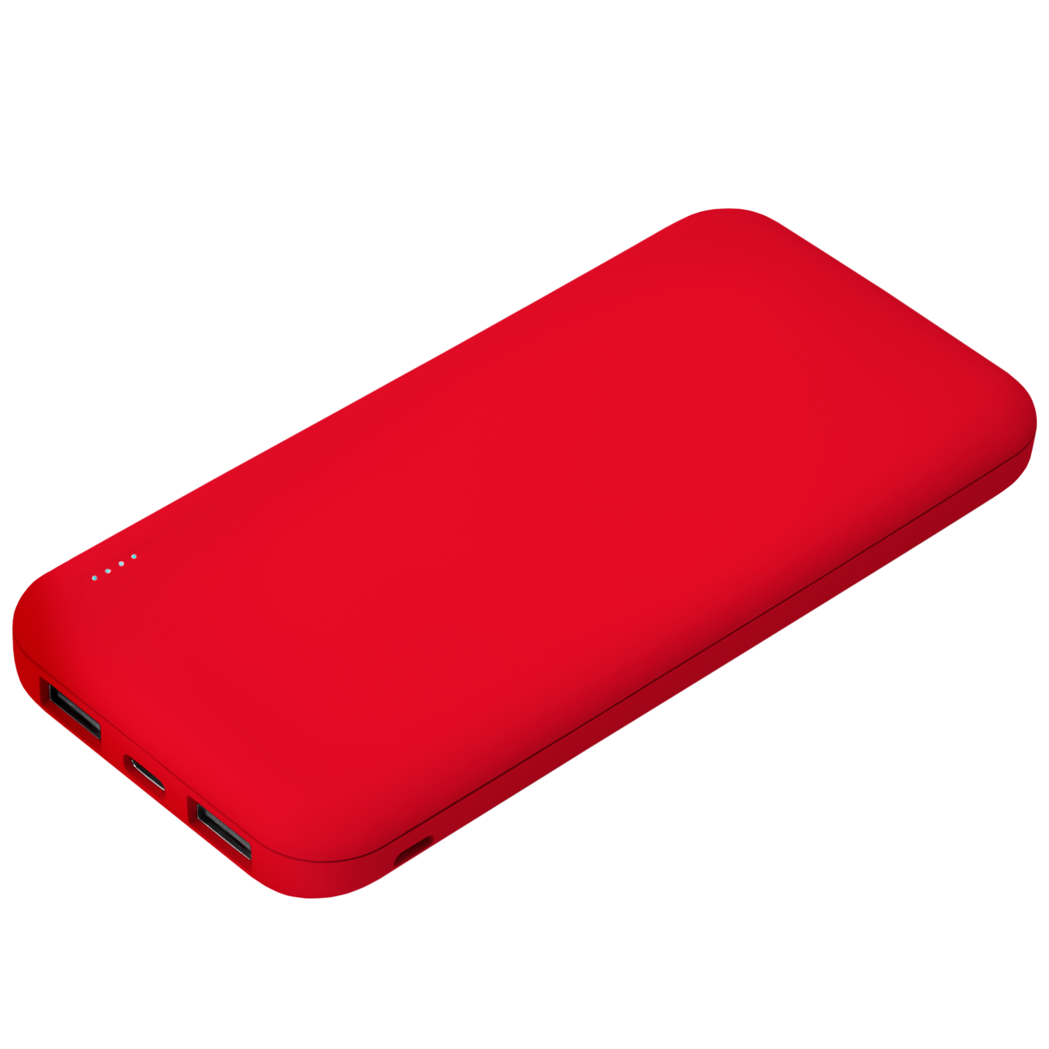 Внешний аккумулятор с подсветкой Luce 10000 mAh, красный / 