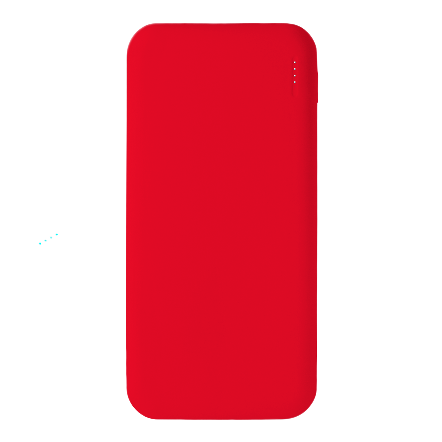 Внешний аккумулятор с подсветкой Luce 10000 mAh, красный / 