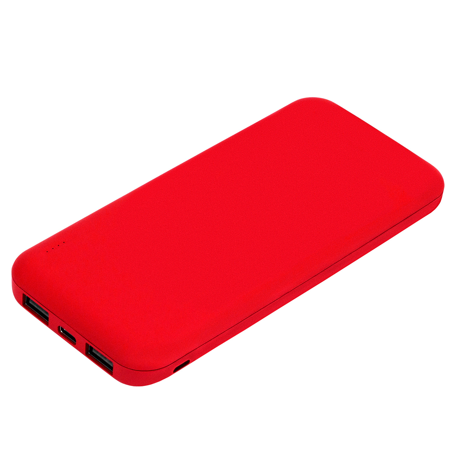 Внешний аккумулятор с подсветкой Luce 10000 mAh, красный / 