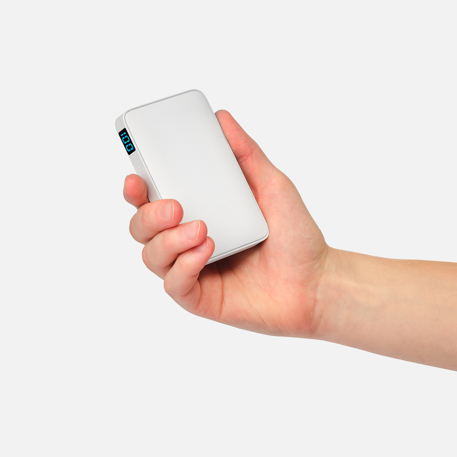 Внешний аккумулятор с подсветкой Ancor 5000 mAh, белый / 