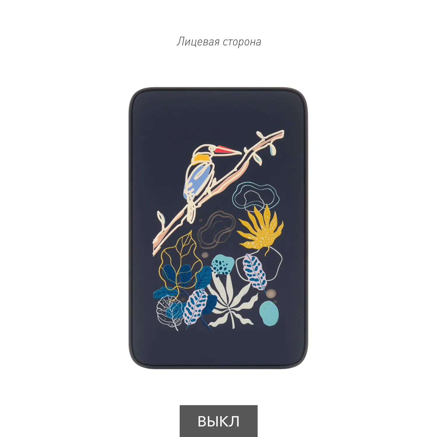 Внешний аккумулятор с подсветкой Ancor 5000 mAh, синий / 