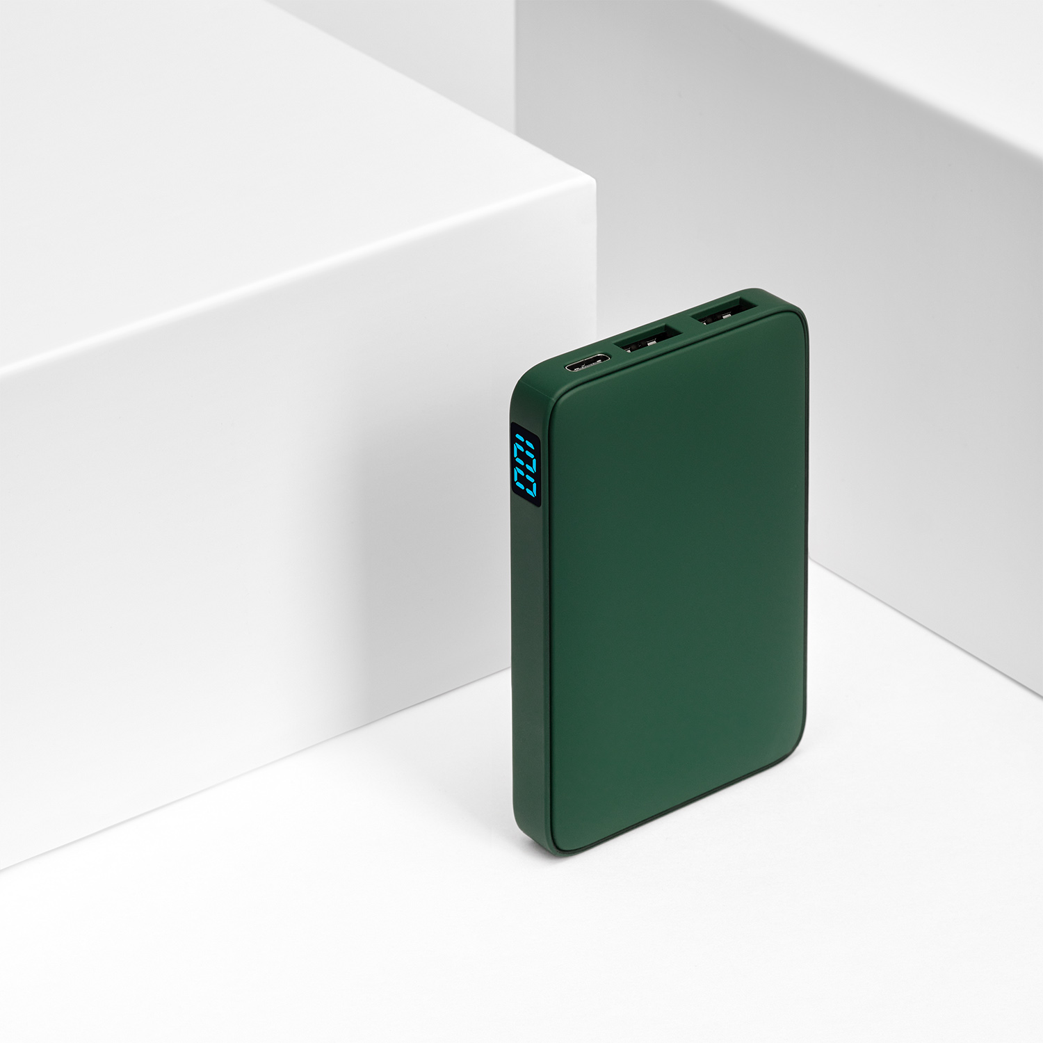 Внешний аккумулятор с подсветкой Ancor 5000 mAh, зеленый / 