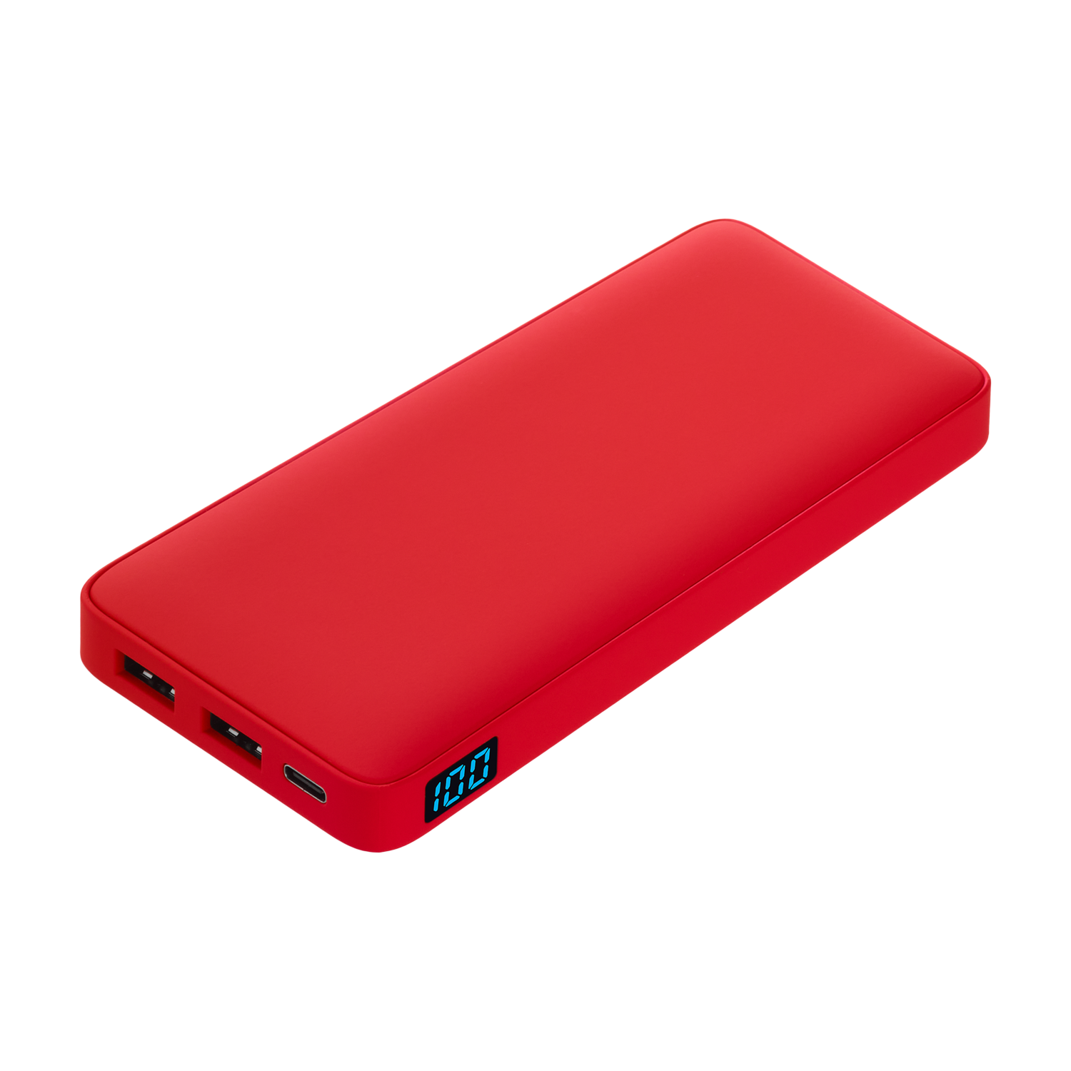 Внешний аккумулятор с подсветкой Ancor Plus 10000 mAh, красный / 