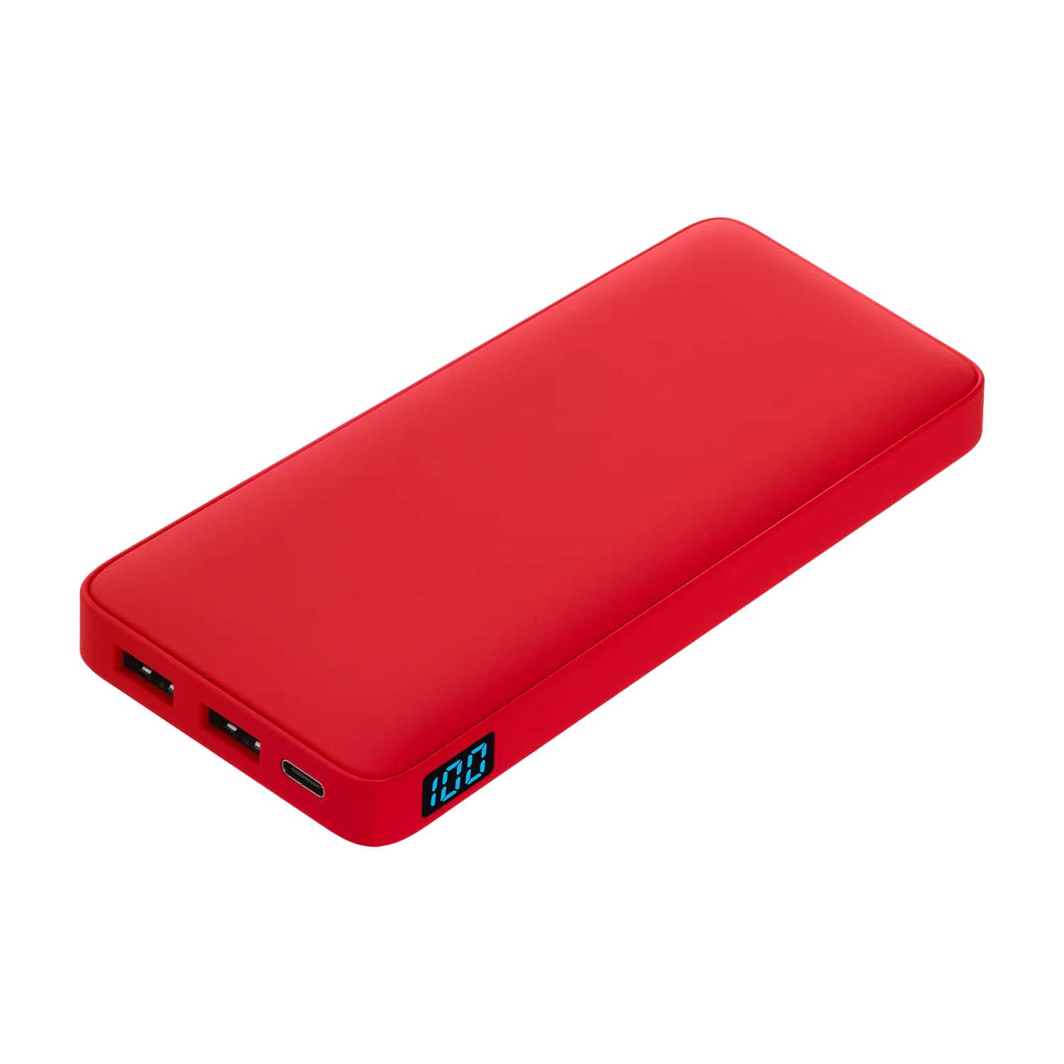 Внешний аккумулятор с подсветкой Ancor Plus 10000 mAh, красный / 