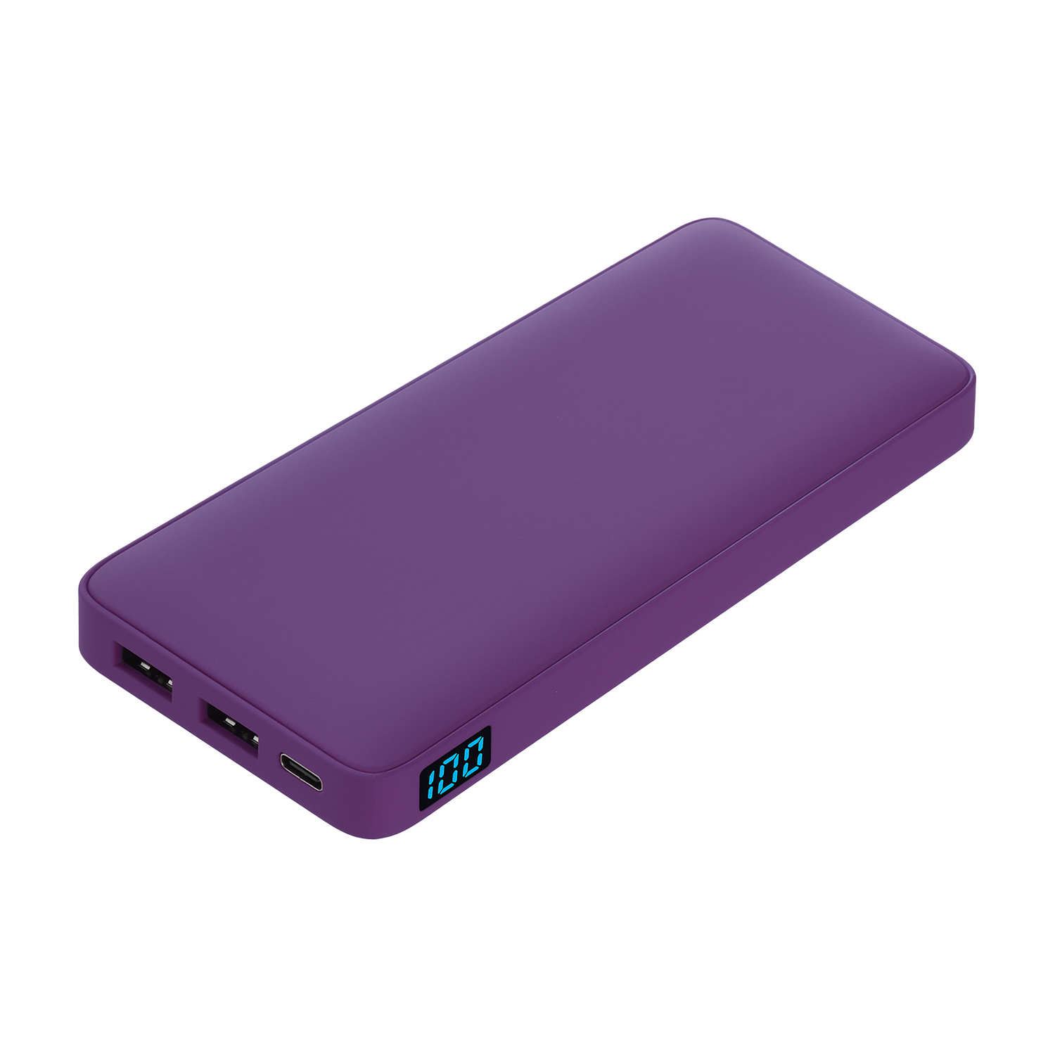 Внешний аккумулятор с подсветкой Ancor Plus 10000 mAh, фиолетовый / 