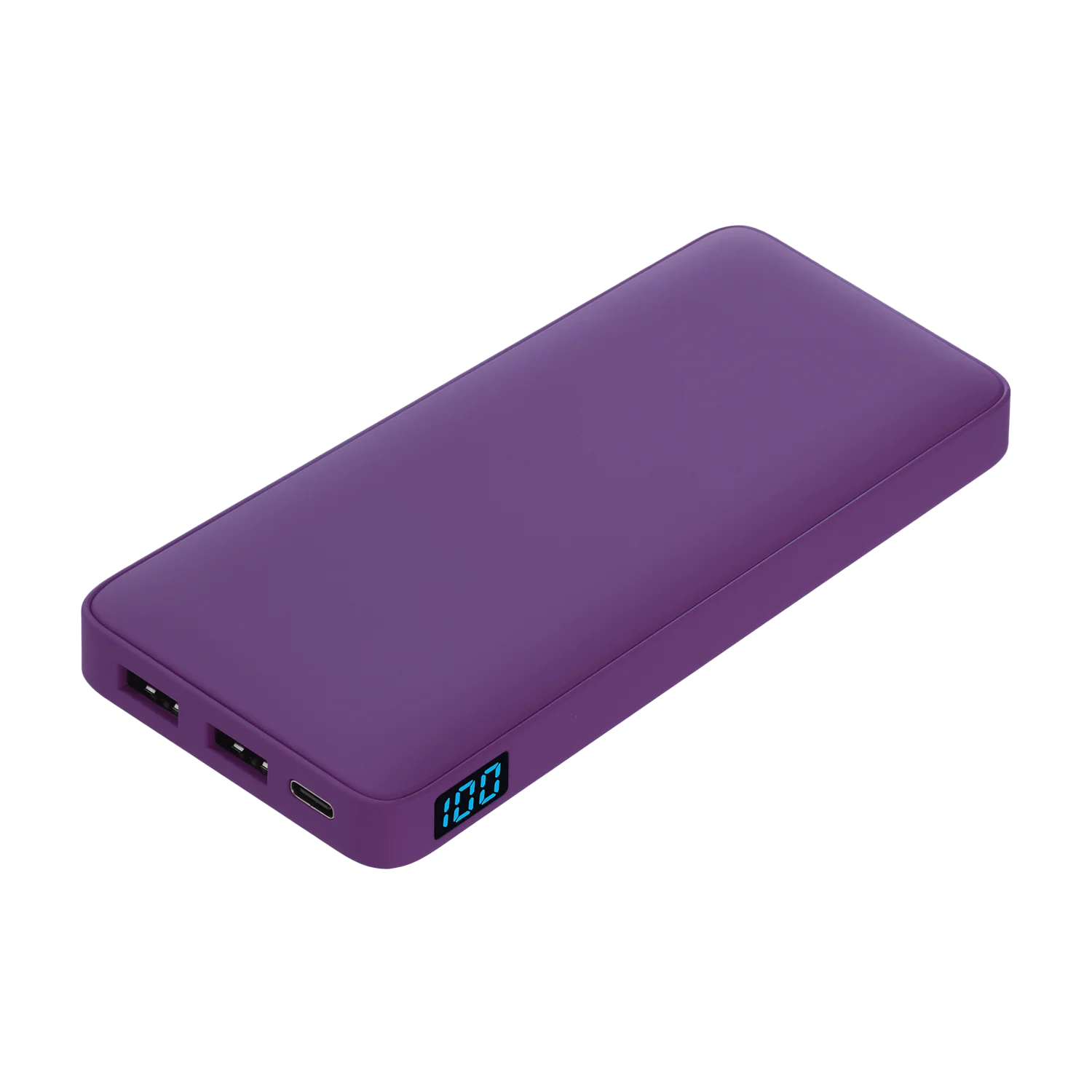 Внешний аккумулятор с подсветкой Ancor Plus 10000 mAh, фиолетовый / 