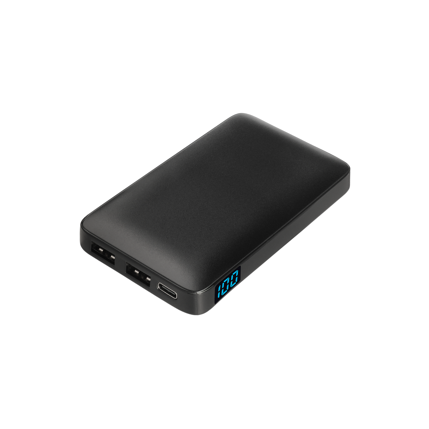 Внешний аккумулятор с цветной подсветкой Ancor 5000 mAh, черный / 