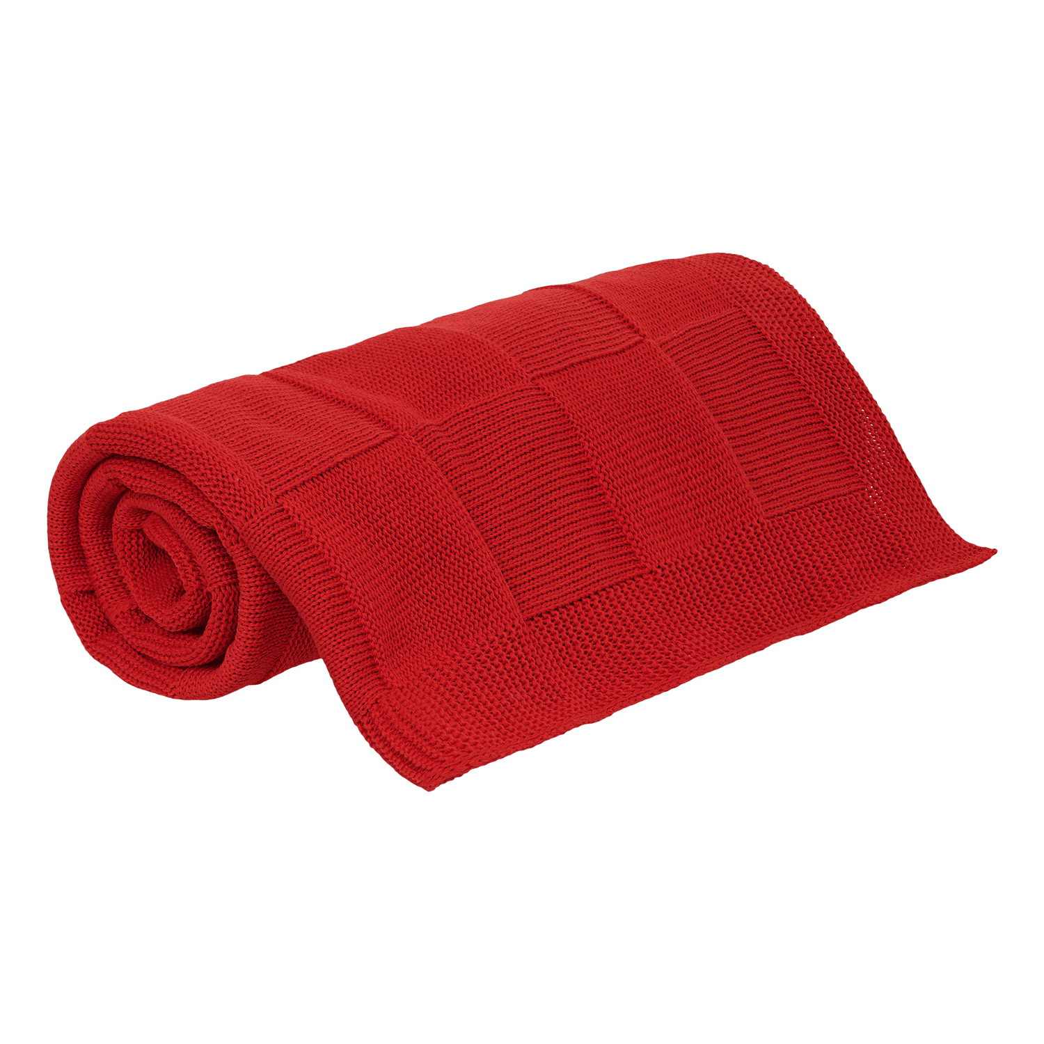 Плед Cella вязаный, красный (без подарочной коробки) / 