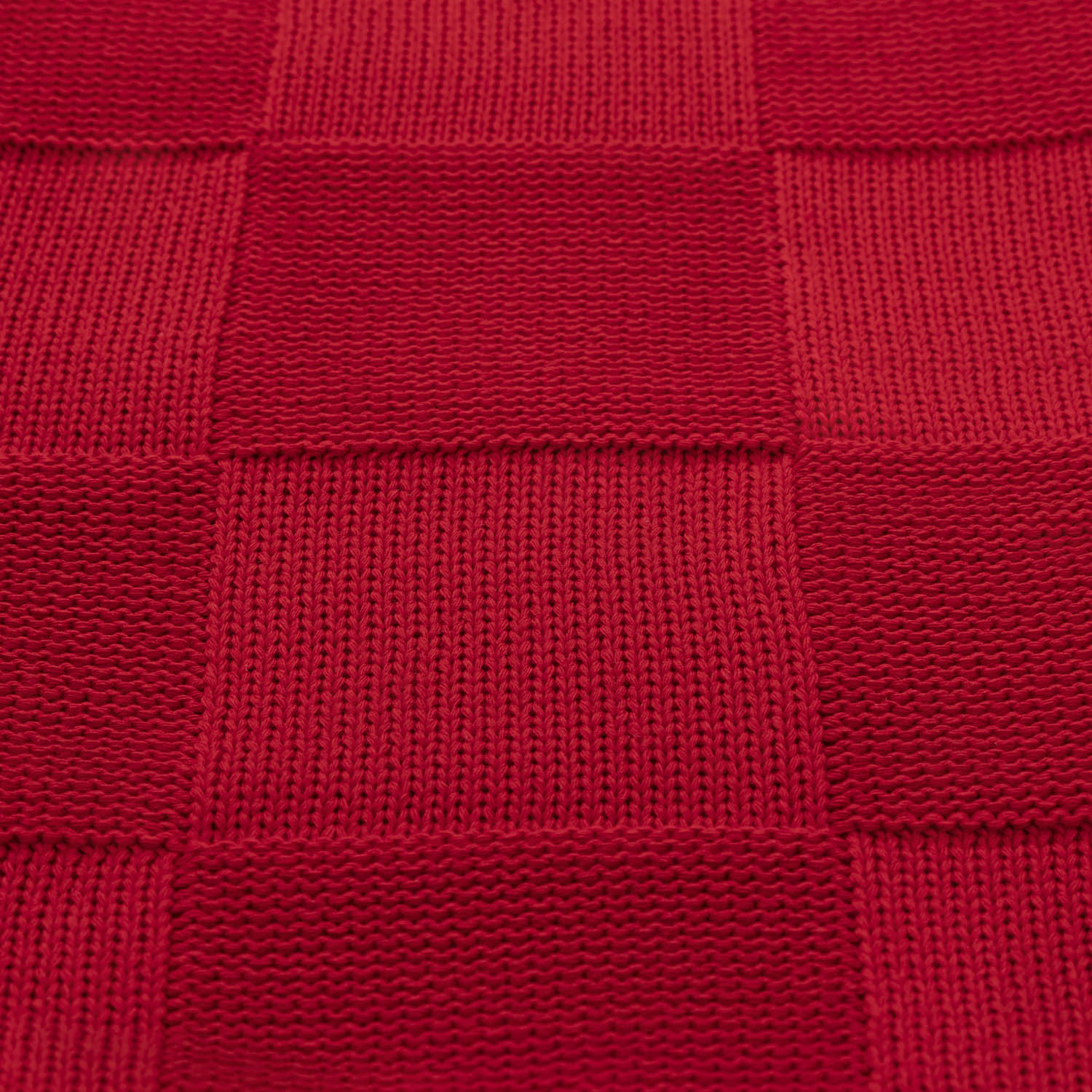 Плед Cella вязаный, красный (без подарочной коробки) / 