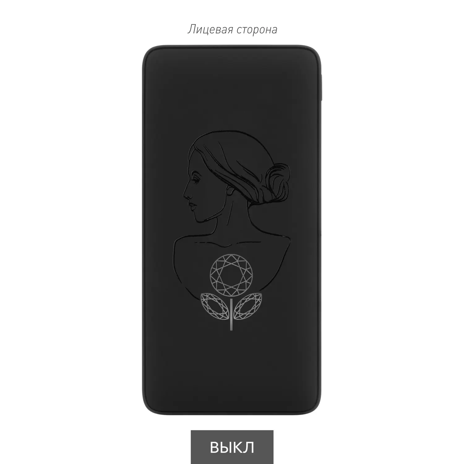 Внешний аккумулятор с подсветкой Ancor PD Plus 10000 mAh, черный / 