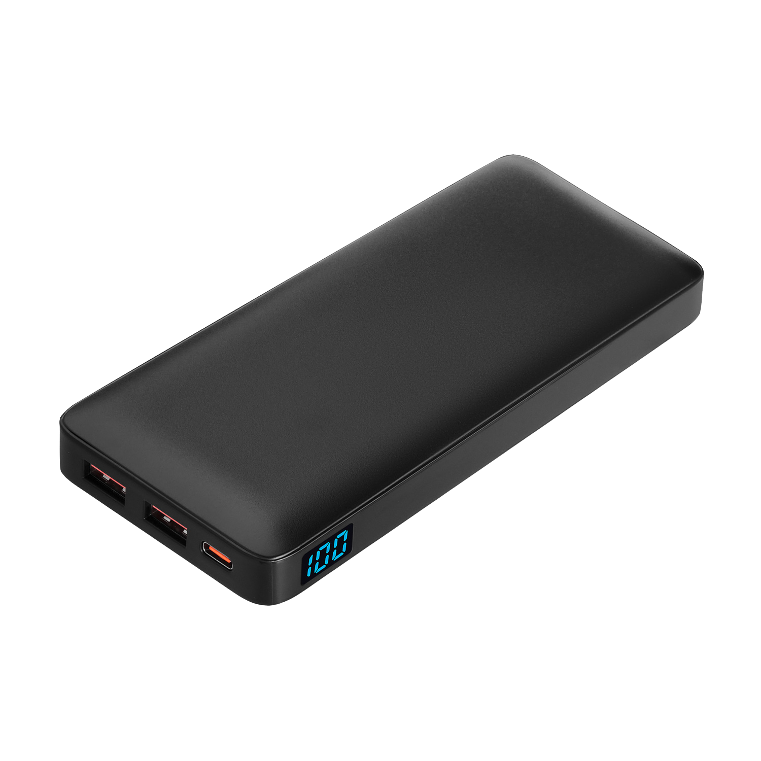 Внешний аккумулятор с цветной подсветкой Ancor PD Max Plus 10000 mAh, черный / 