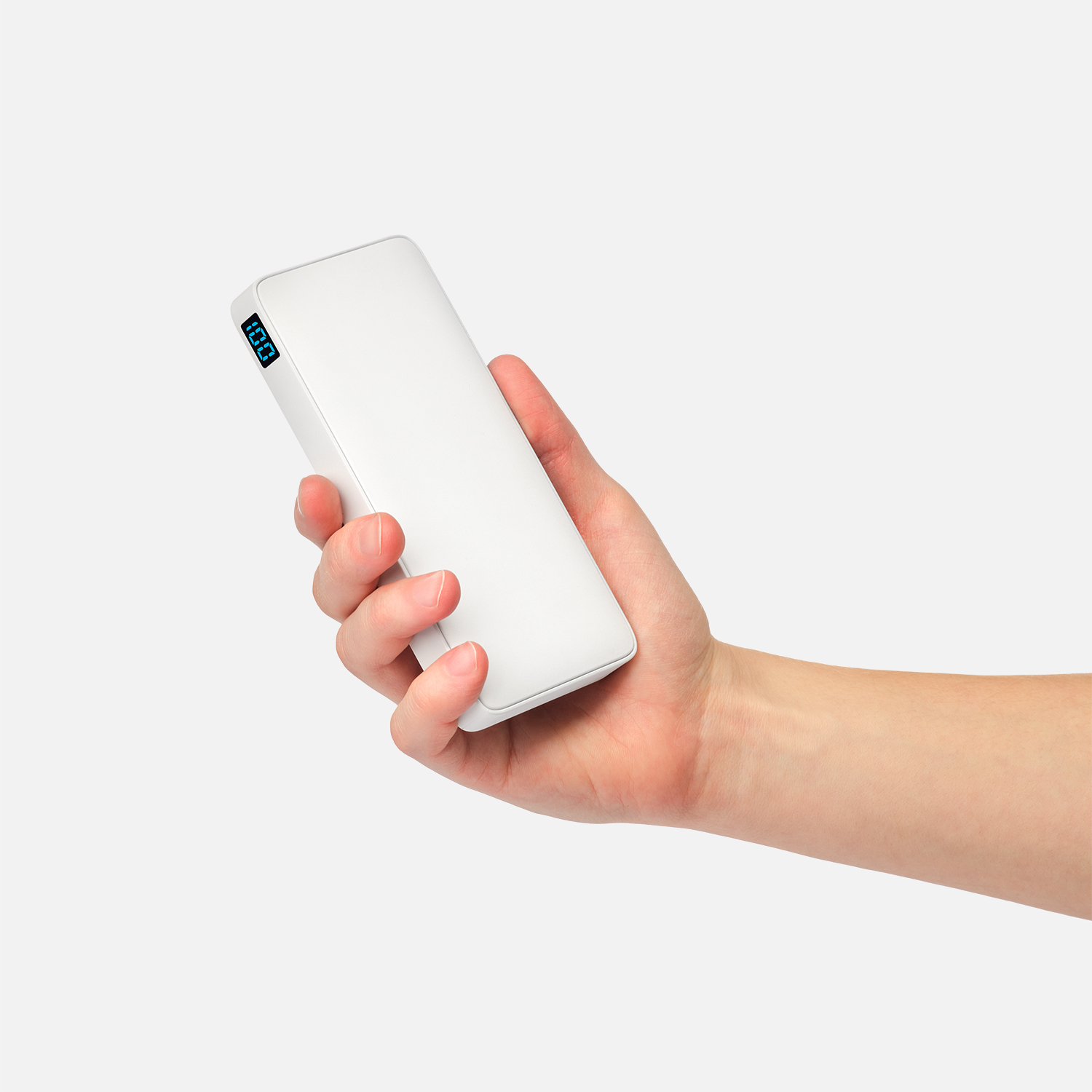 Внешний аккумулятор с подсветкой Ancor PD Plus 10000 mAh, белый / 