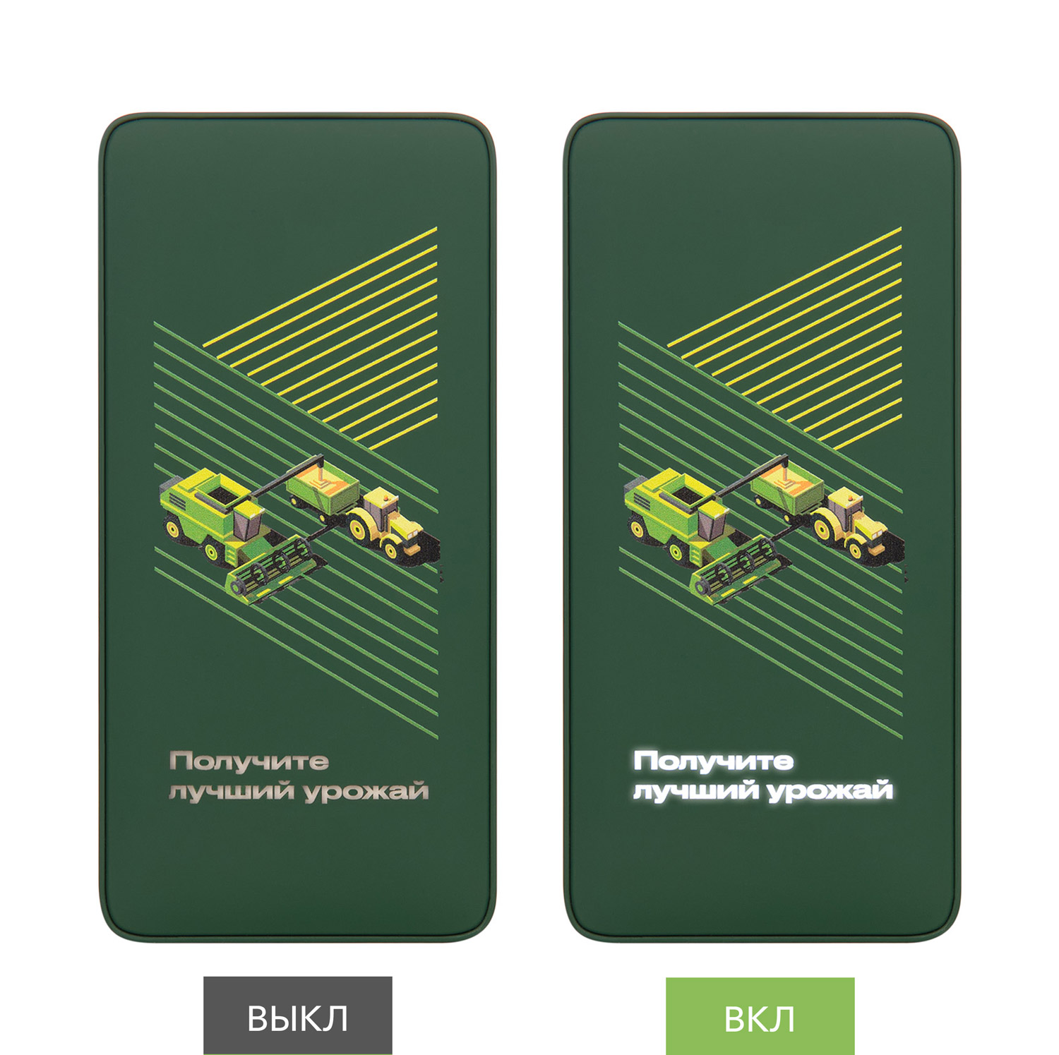 Внешний аккумулятор с подсветкой Ancor PD Plus 10000 mAh, зеленый / 