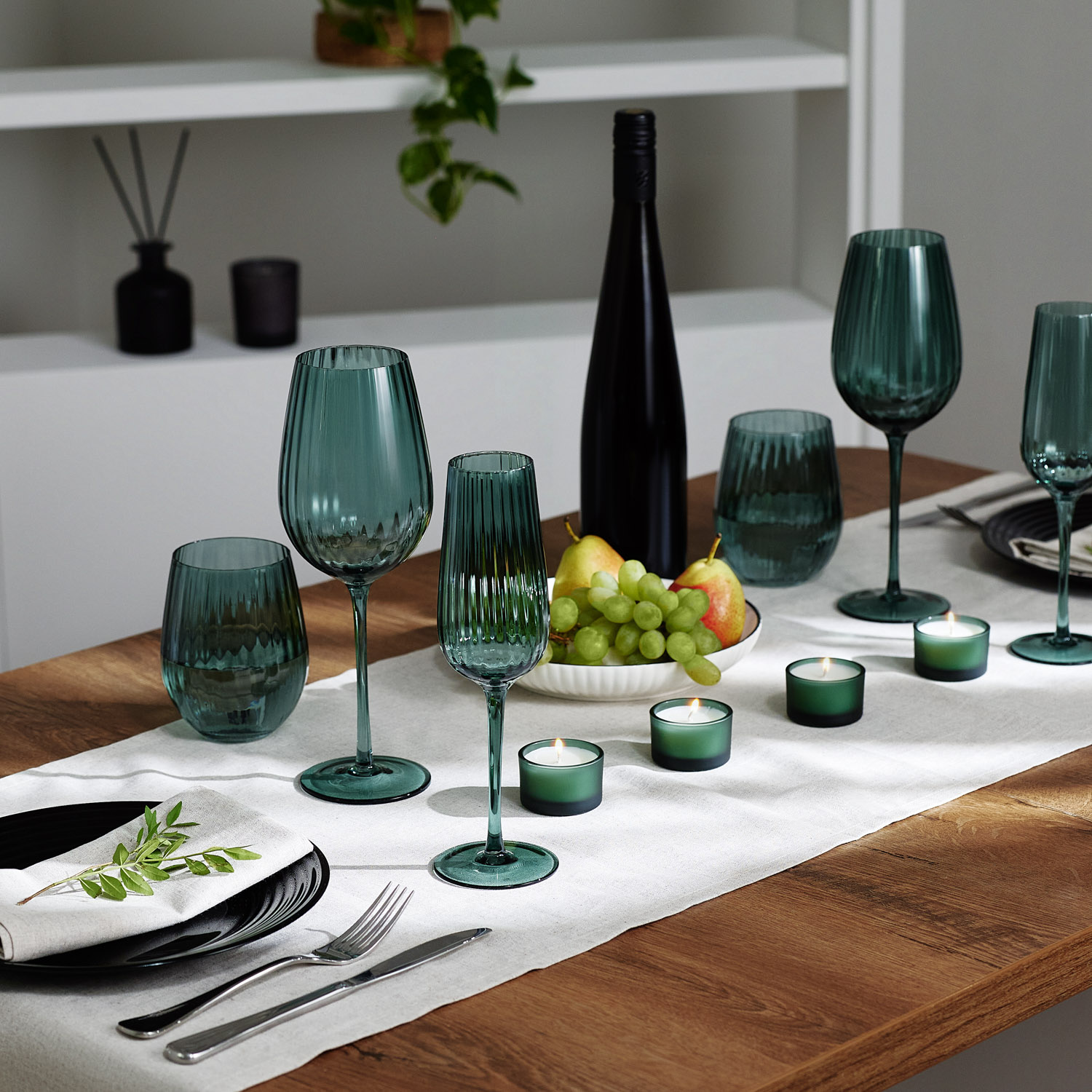 Стакан для воды Capri, зеленый / 