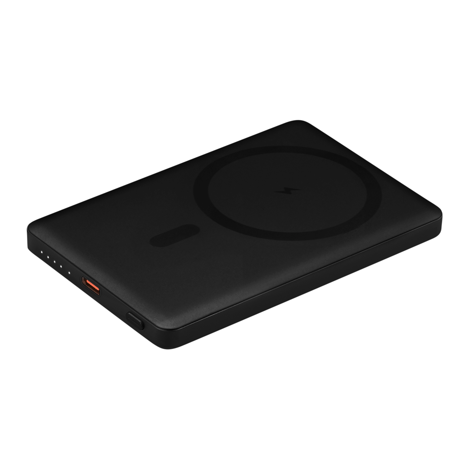 Внешний аккумулятор Atlantis PD 5000mAh с функцией беспроводной зарядки 15W, черный / 