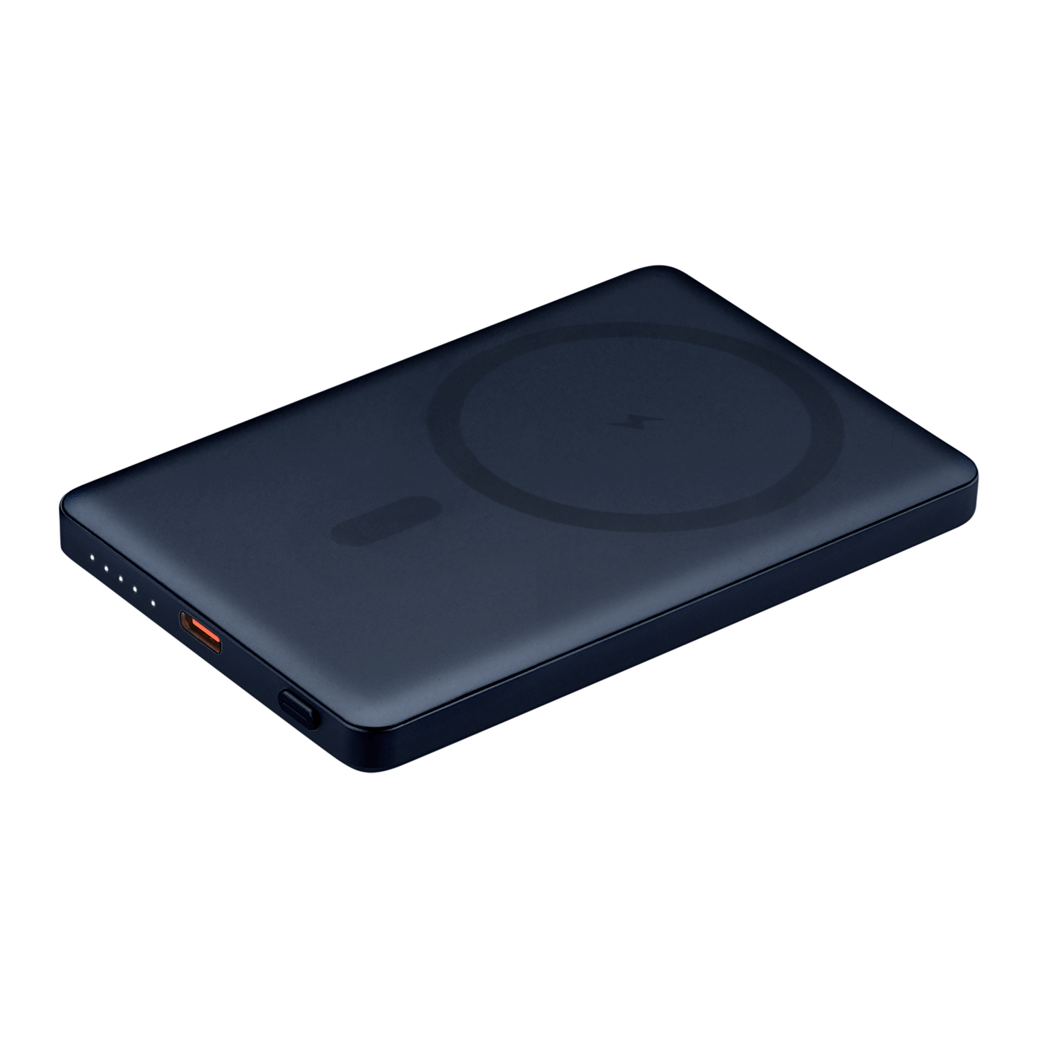 Внешний аккумулятор Atlantis PD 5000mAh с функцией беспроводной зарядки 15W, синий / 