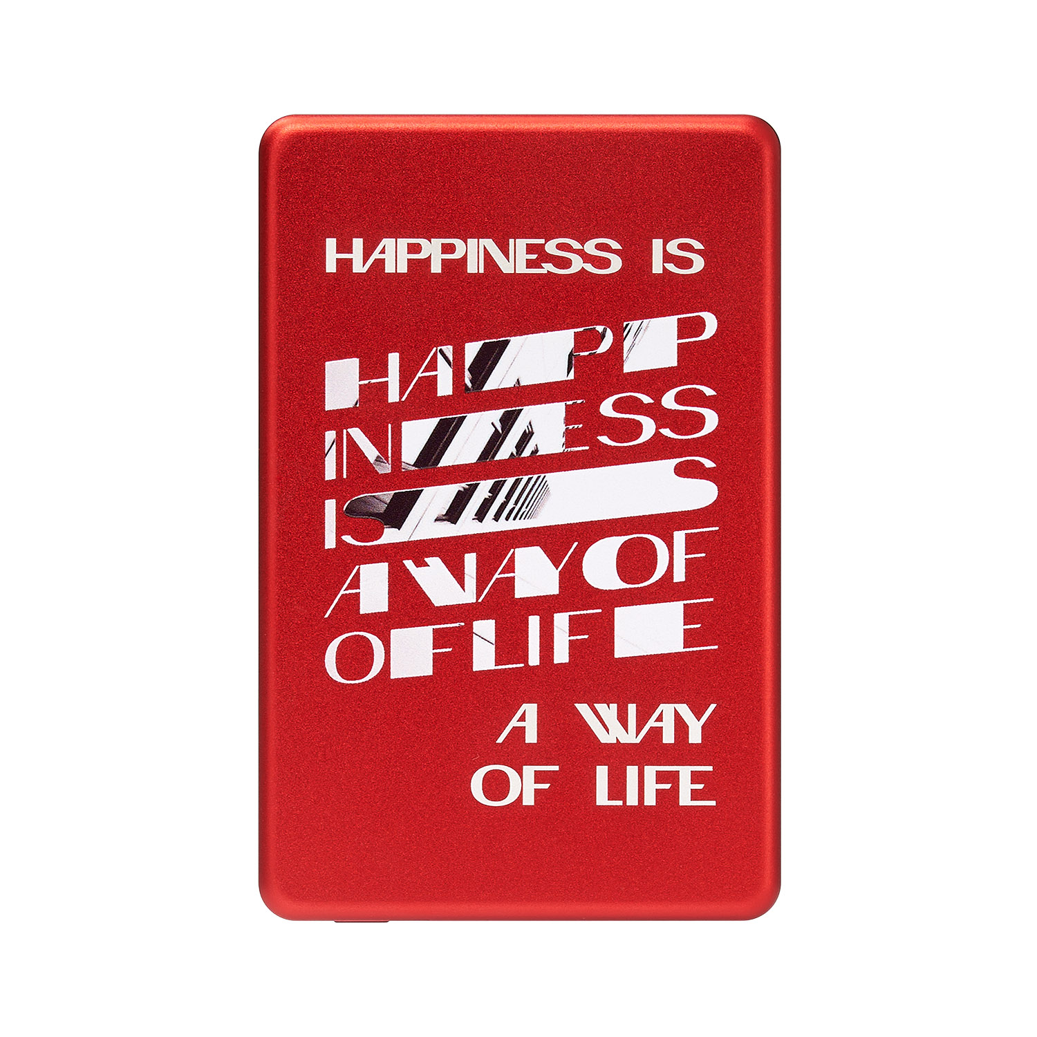 Внешний аккумулятор Atlantis PD 5000mAh с функцией беспроводной зарядки 15W, красный / 