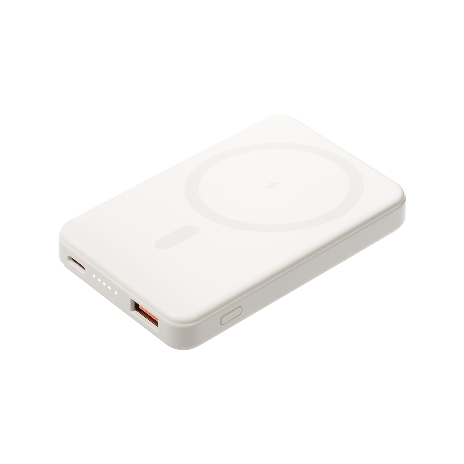 Внешний аккумулятор Largo PD 5000mAh с функцией беспроводной зарядки 15W, белый / 