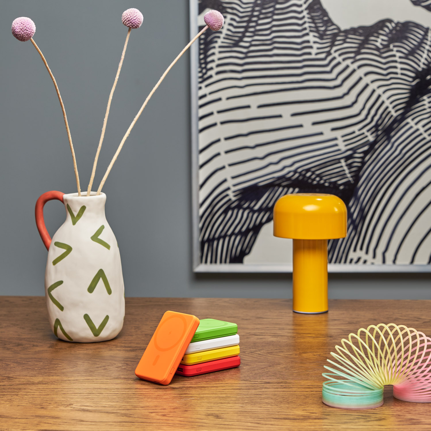 Внешний аккумулятор Largo PD 5000mAh с функцией беспроводной зарядки 15W, белый / 