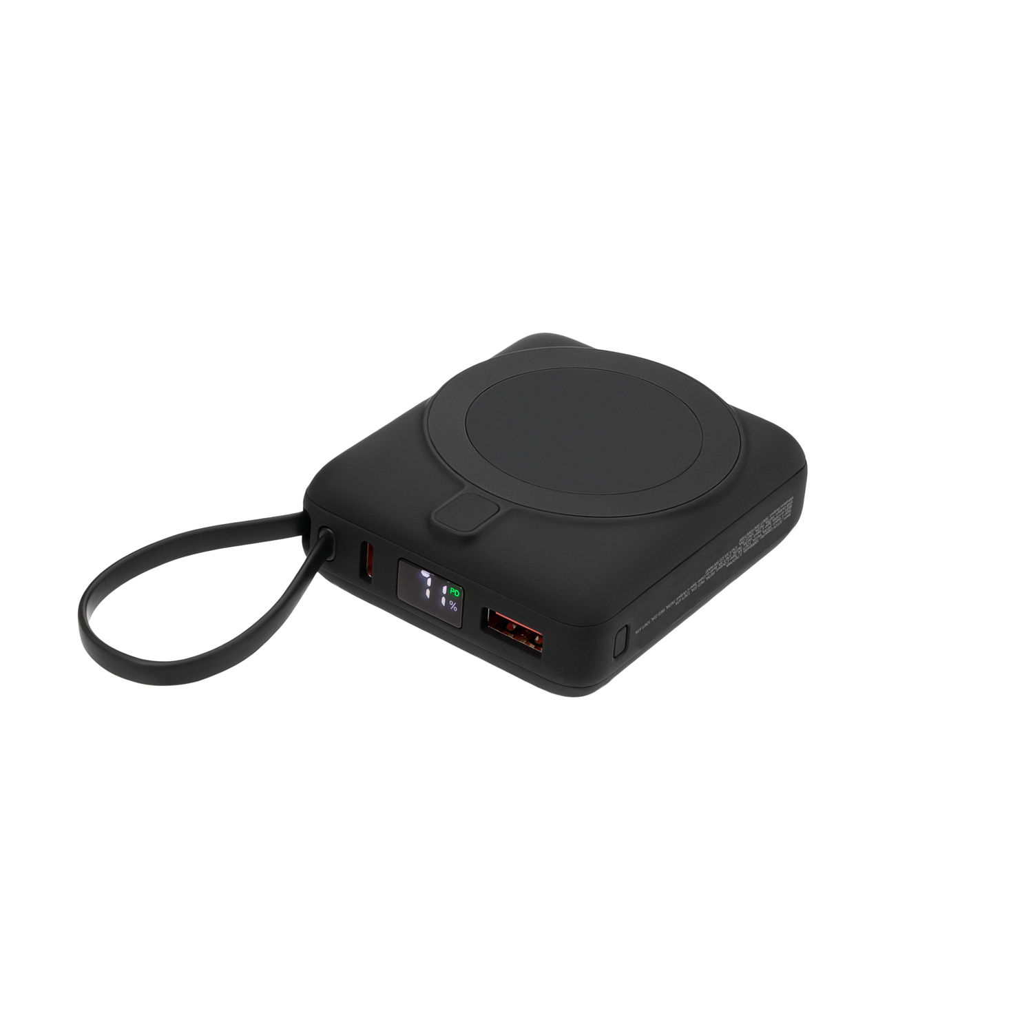 Внешний аккумулятор с подсветкой Ritter PD 10000mAh с функцией беспроводной зарядки 15W / 