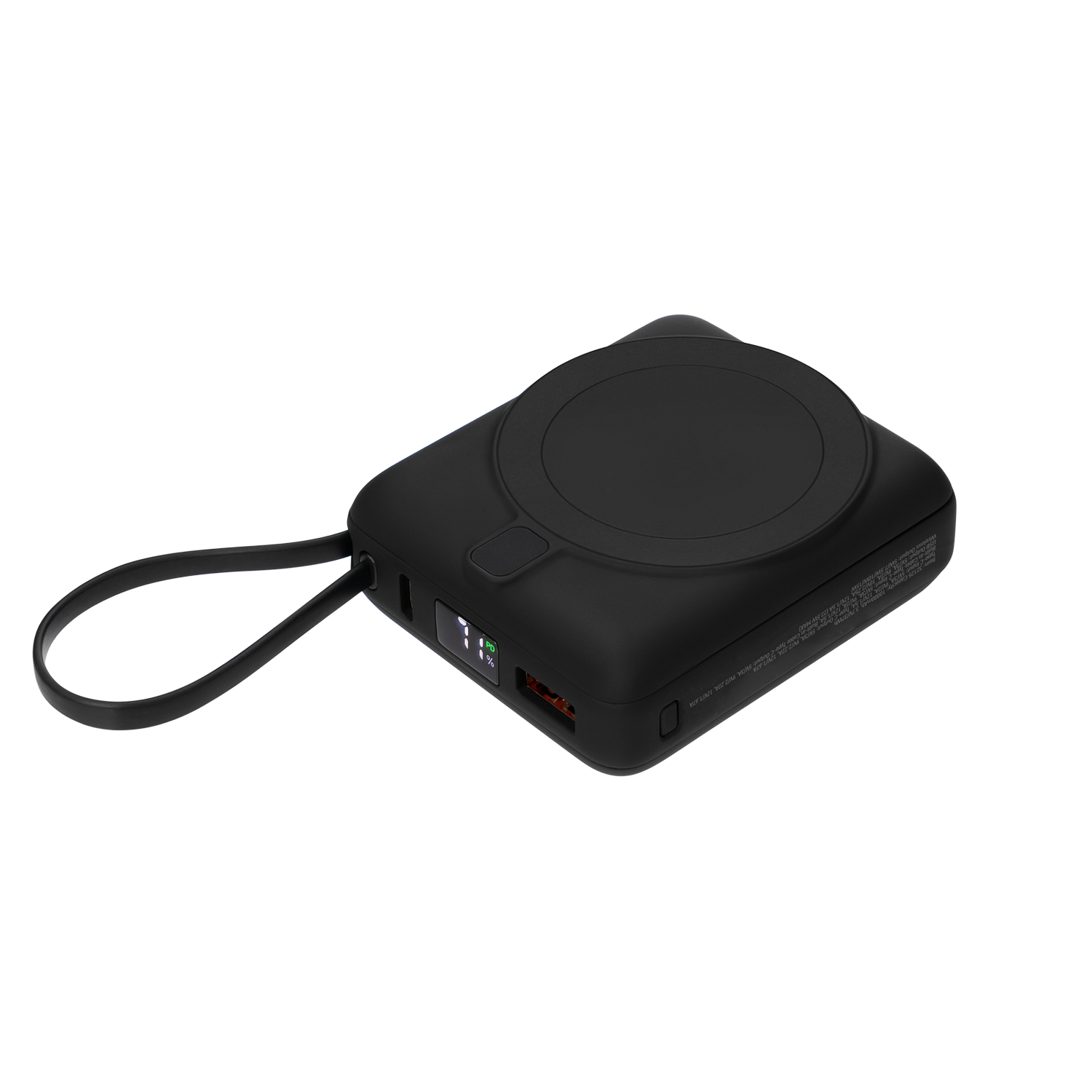 Внешний аккумулятор с подсветкой Ritter PD 10000mAh с функцией беспроводной зарядки 15W / 