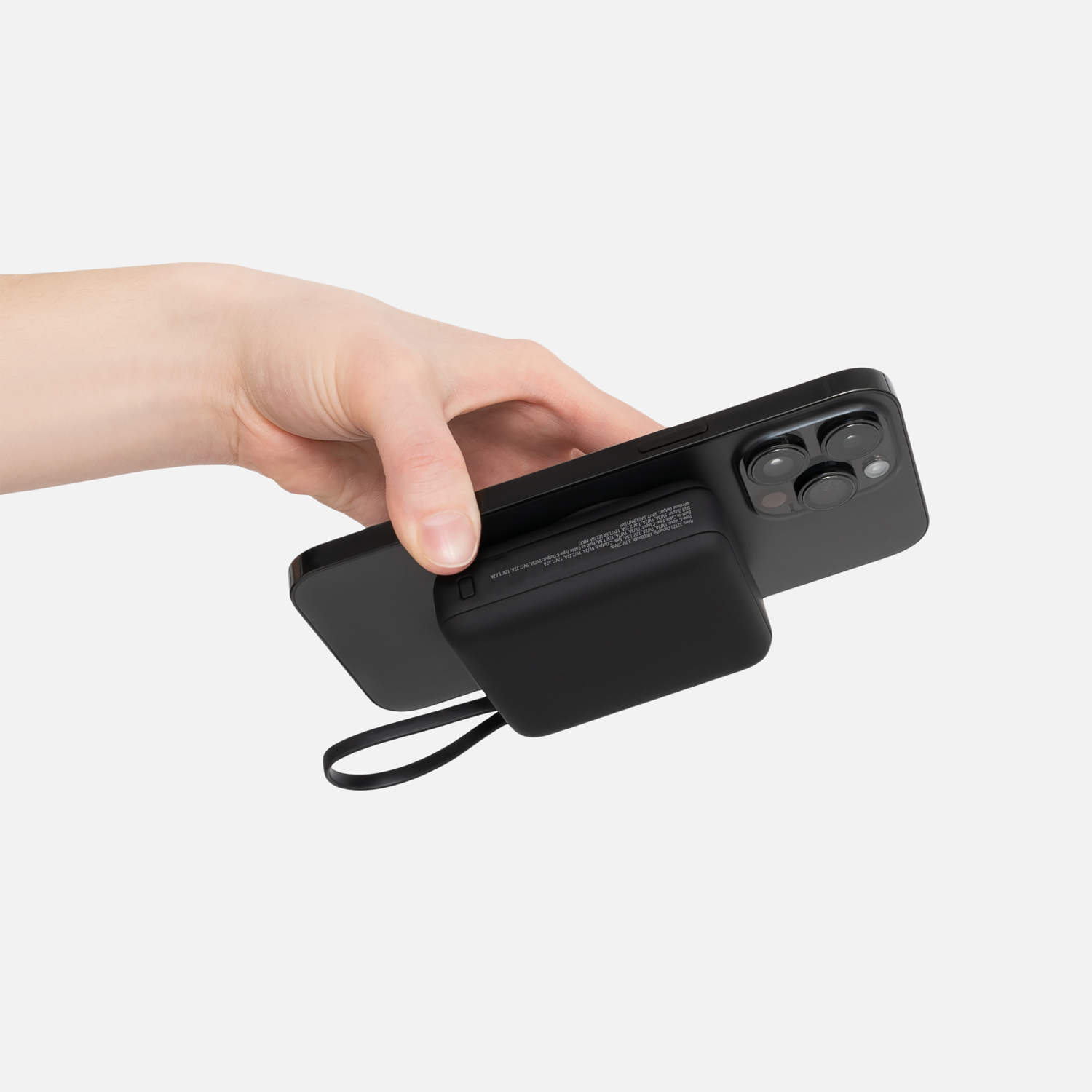 Внешний аккумулятор с подсветкой Ritter PD 10000mAh с функцией беспроводной зарядки 15W / 