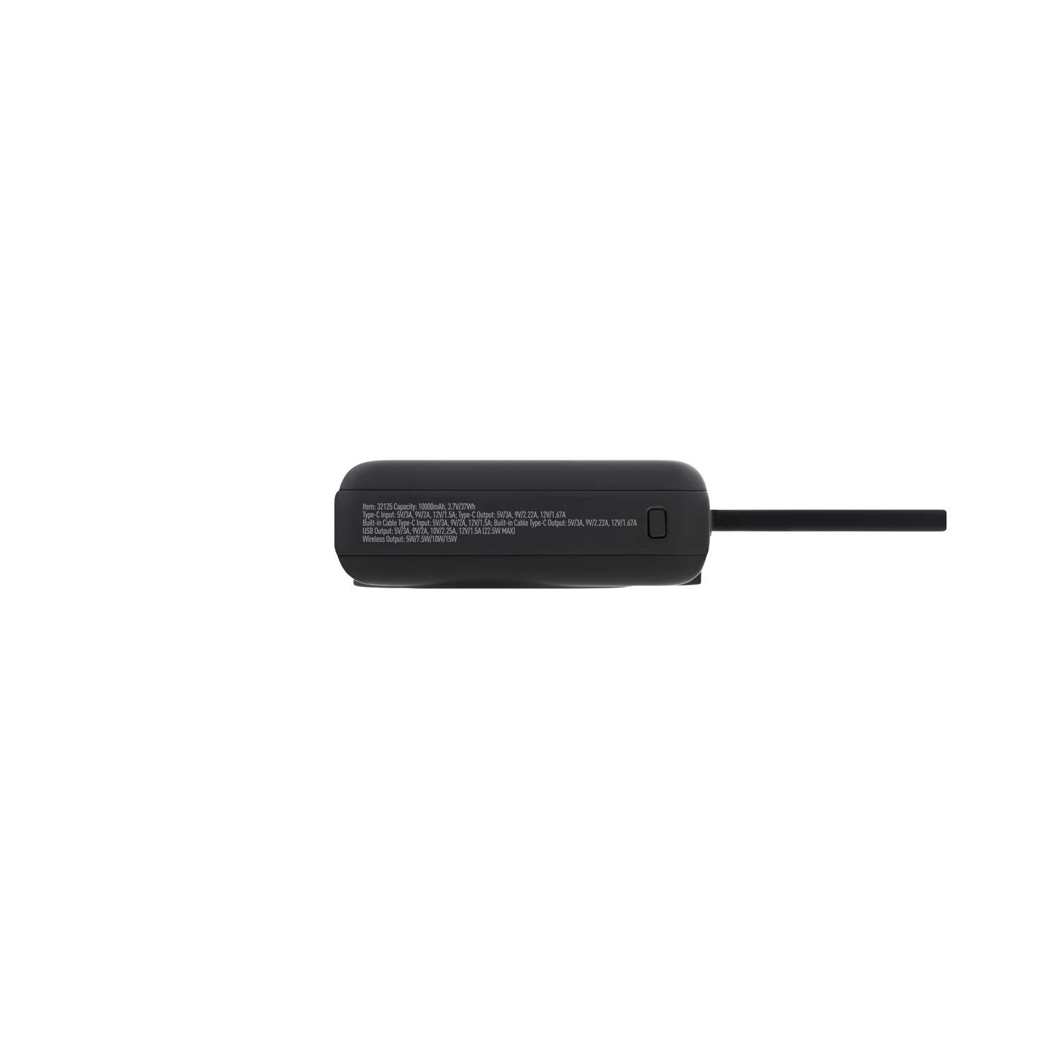 Внешний аккумулятор с подсветкой Ritter PD 10000mAh с функцией беспроводной зарядки 15W / 